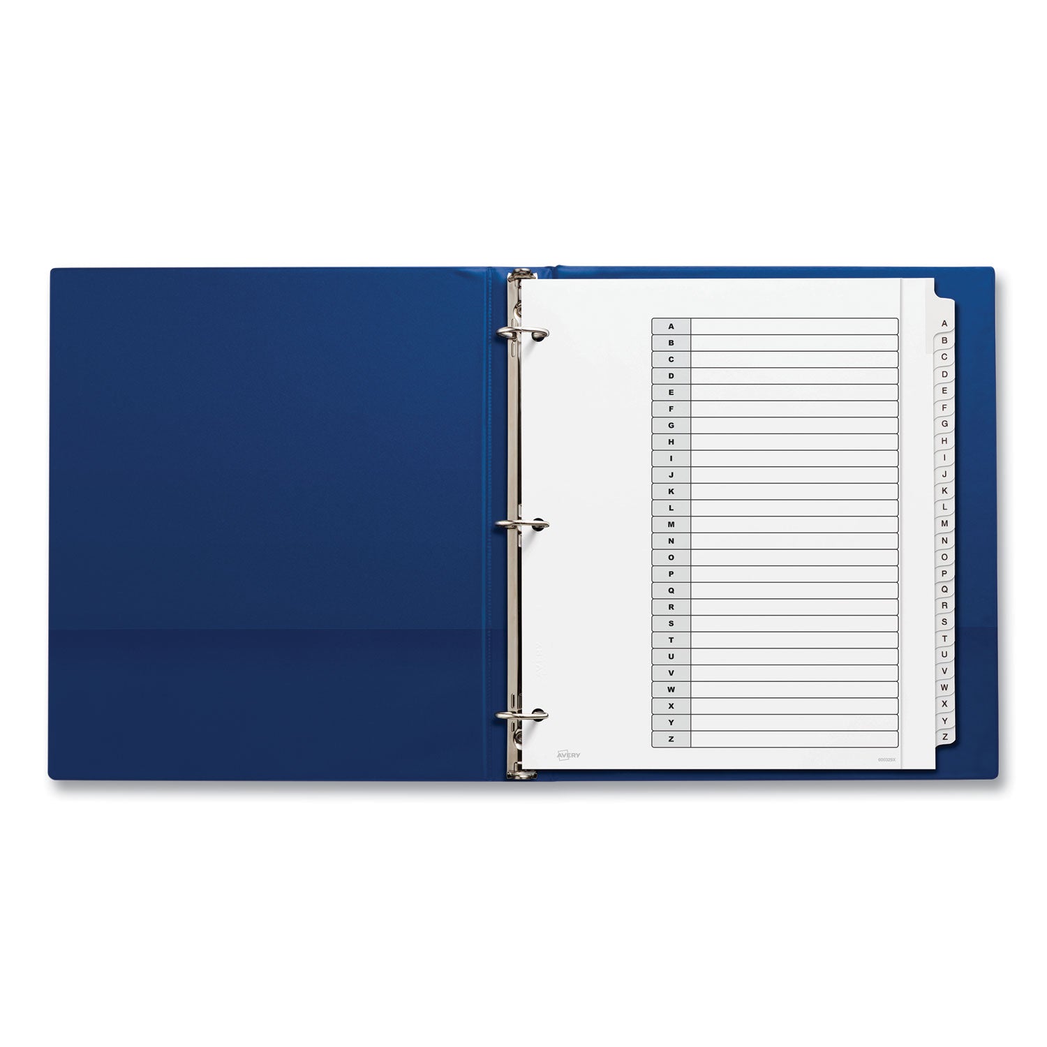 Avery® Customizable A-Z Index Dividers - 26 Tabs, Black & White, 11