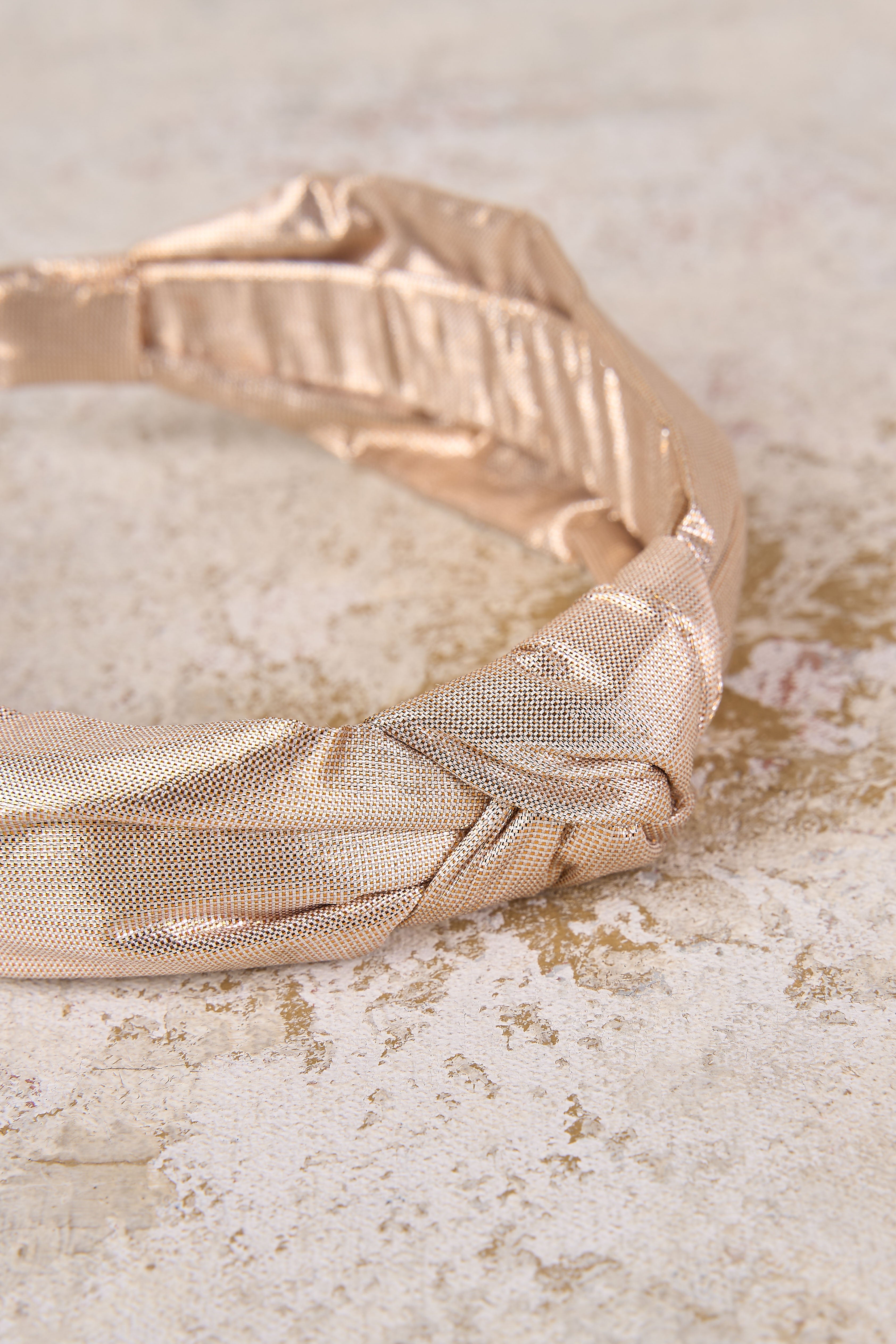 Elegant Gold Knot Headband for Women - Boho Hair Accessories for Weddings, Parties & Everyday Wear