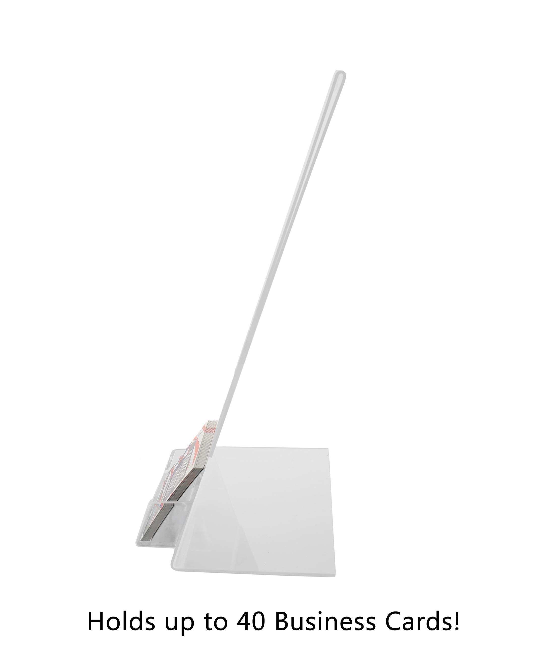 24 Pack Clear Acrylic Sign Holders 8.5