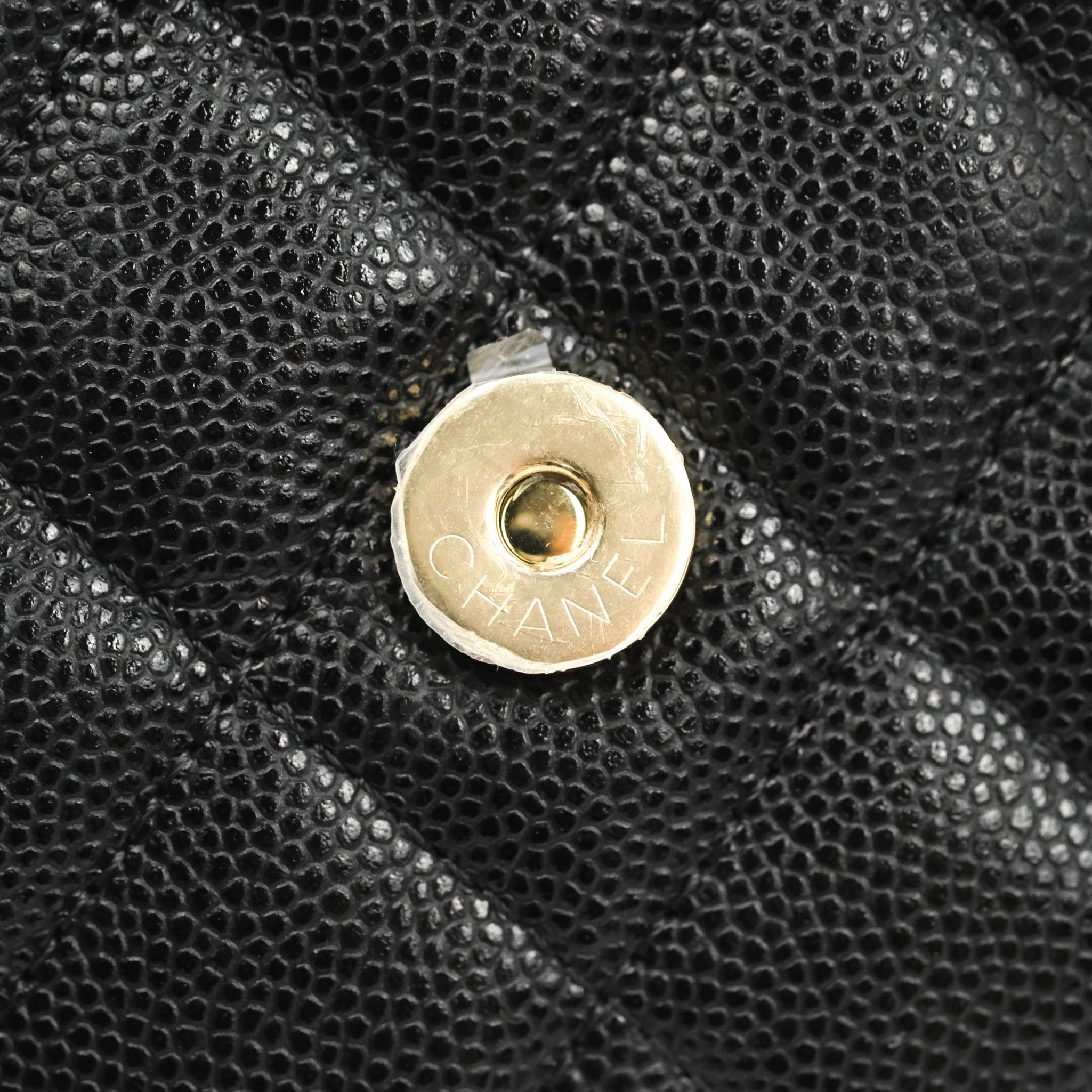 Chanel Classic Flap Phone Holder With Chain - Black Caviar Leather & Gold Hardware 22A - Luxury Phone Crossbody Bag for Women, Perfect for Parties & Daily Use