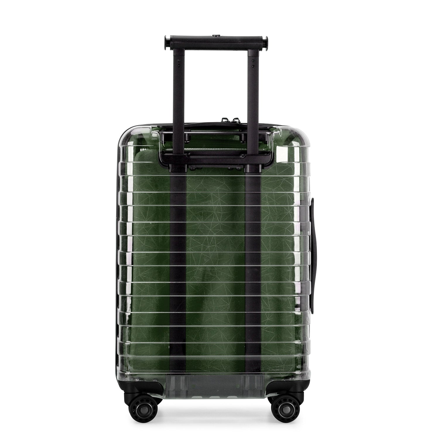 Millennial II Clear Transparent Carry On Luggage - Lightweight Durable Suitcase for Travel, Business Trips & Weekend Getaways