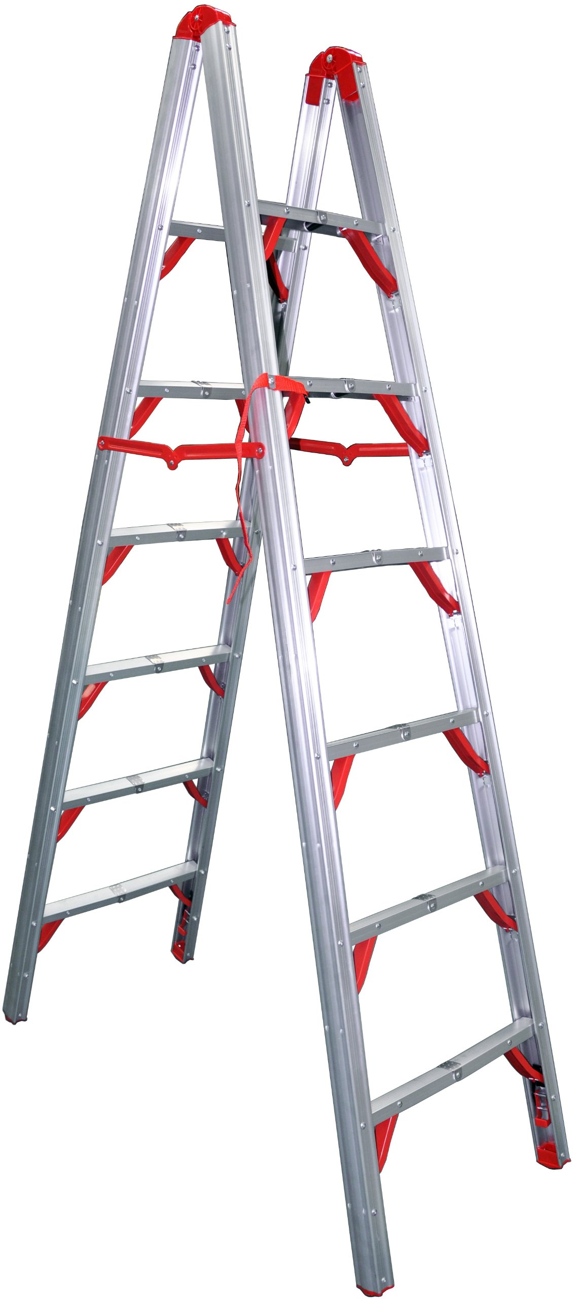 Telesteps 700FLD OSHA Compliant 7 Foot Double-Sided Folding Step Ladder (STIK) - Lightweight Aluminum Ladder for Home, Garage & Construction Use