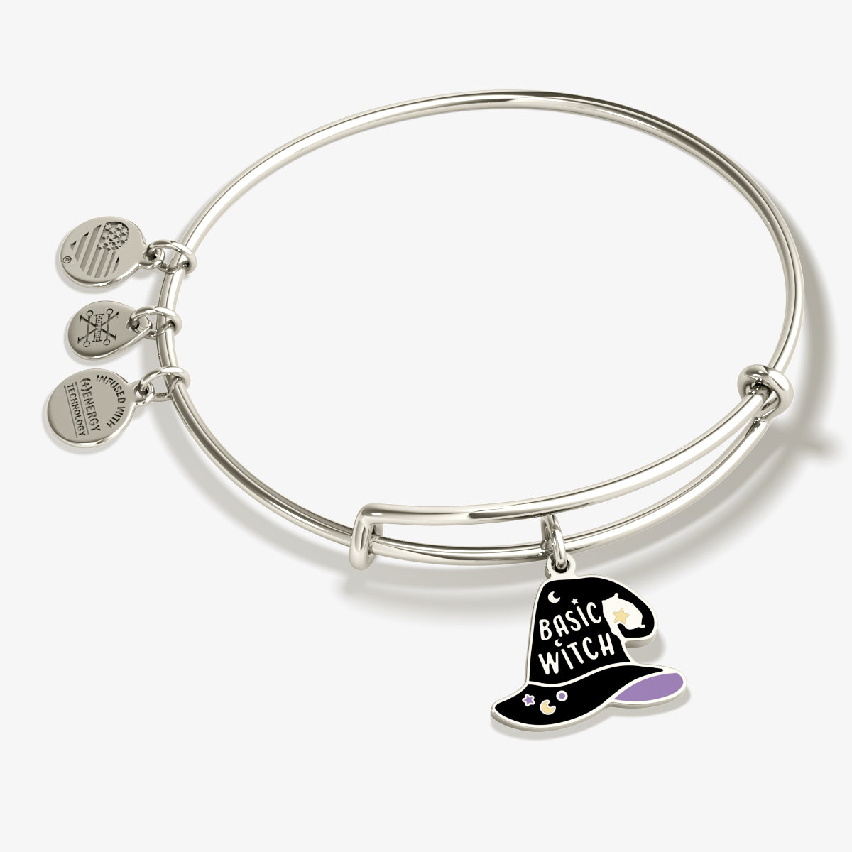 Basic Witch Charm Bangle Bracelet - Gothic Jewelry for Halloween, Witchy Aesthetic & Everyday Boho Style - Perfect for Costume Parties, Witchcraft & Spiritual Practices