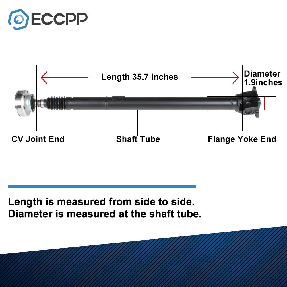ECCPP Front Drive Shaft Prop Shaft Assembly Compatible with 2005-2006 Jeep Grand Cherokee & 2006 Jeep Commander - Perfect for Off-Roading & 4x4 Vehicle Repairs