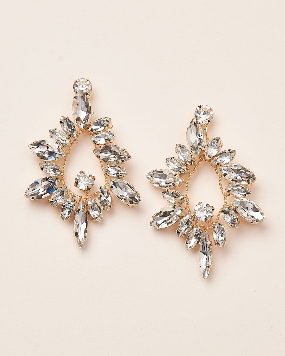 Grace Crystal Earrings for Women - Elegant Dangle Earrings with Sparkling Stones | Perfect for Weddings, Parties & Evening Events