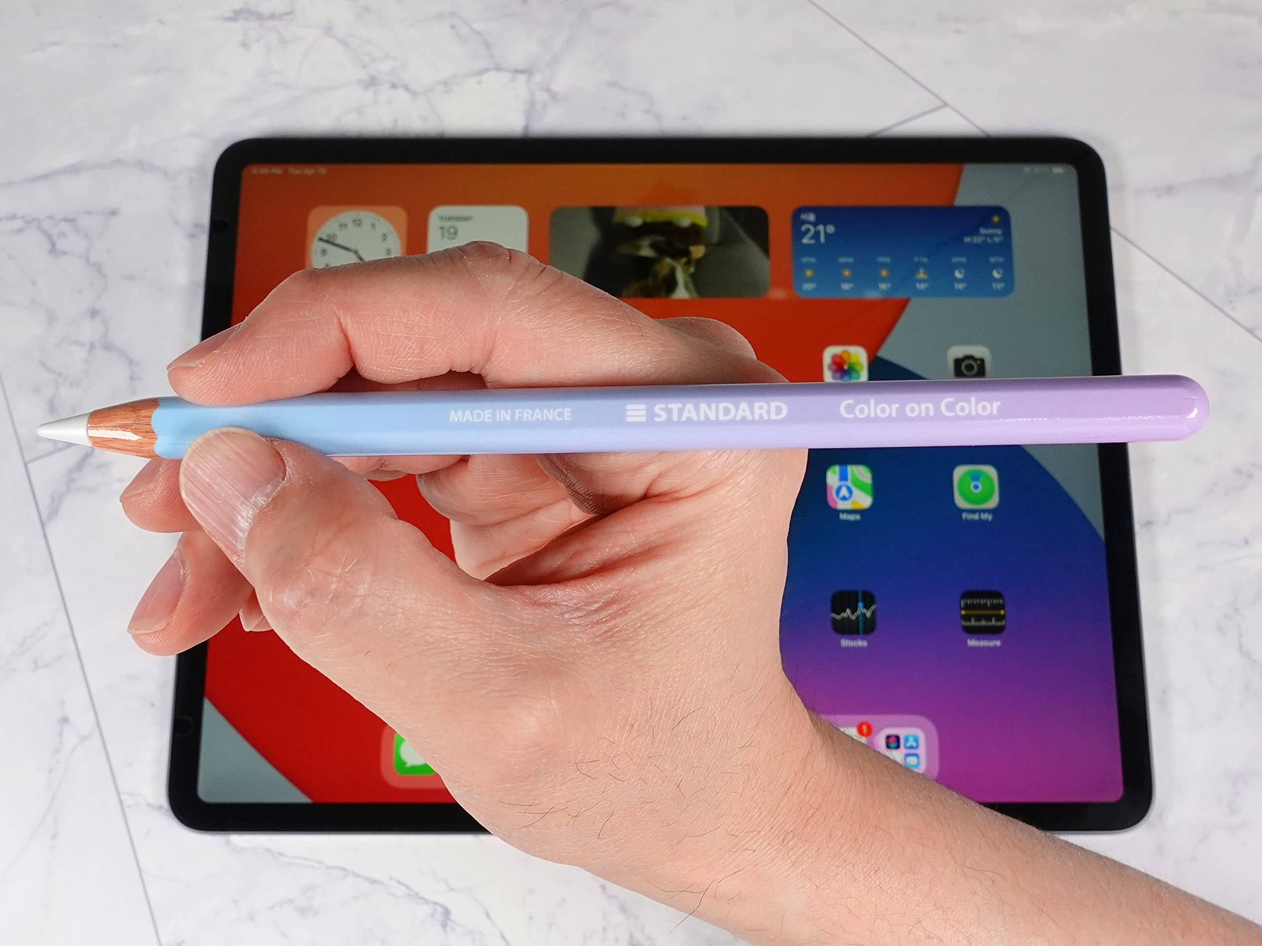 Matte Vinyl Skin for Apple Pencil 2nd & Pro - 2 Pack (G-01) | Perfect for Artists & Students