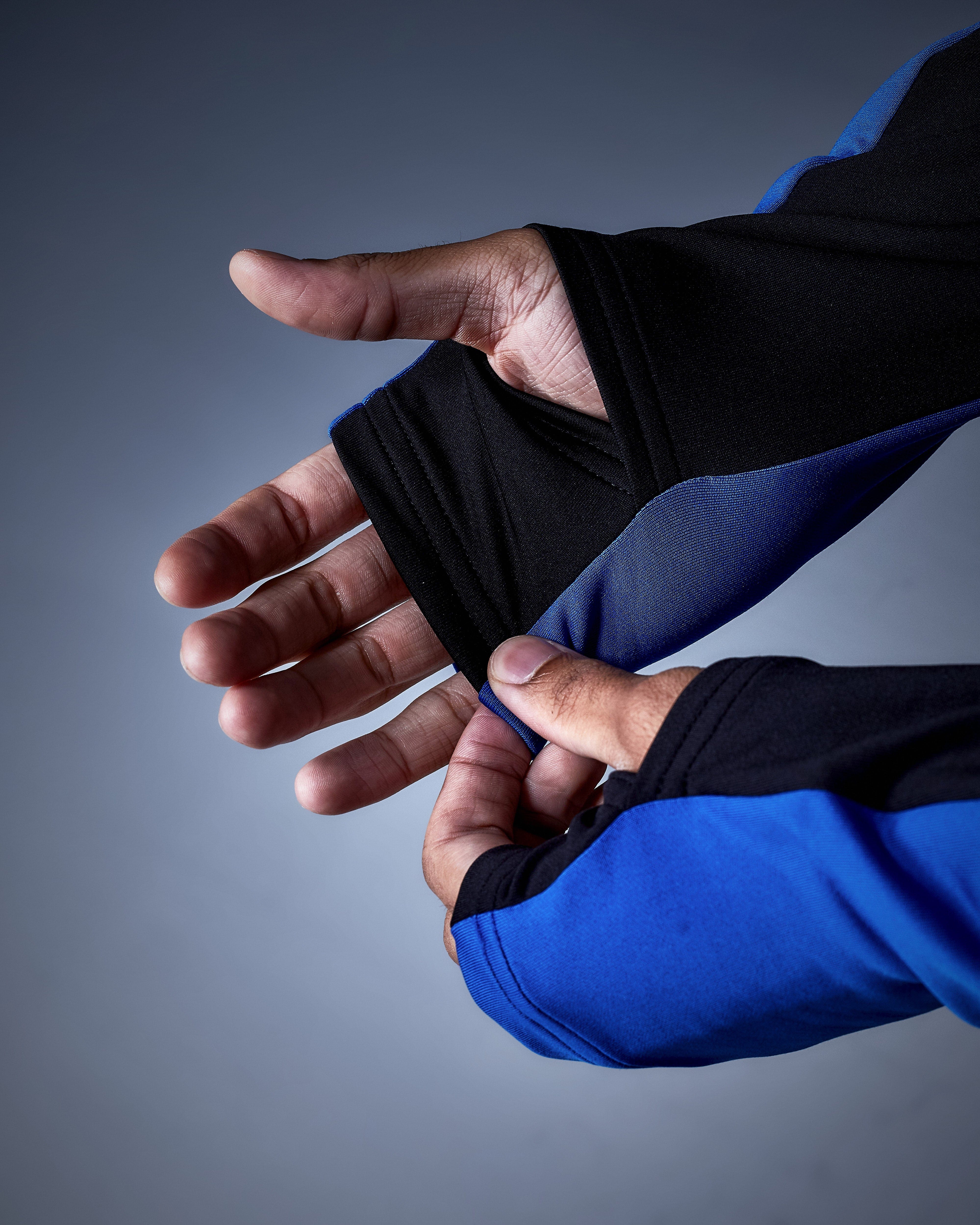 SPZM 01 Quarter Zip Midlayer Fleece Jacket - Black & Blue Color Options | Warm Lightweight Layering for Hiking, Running & Outdoor Activities