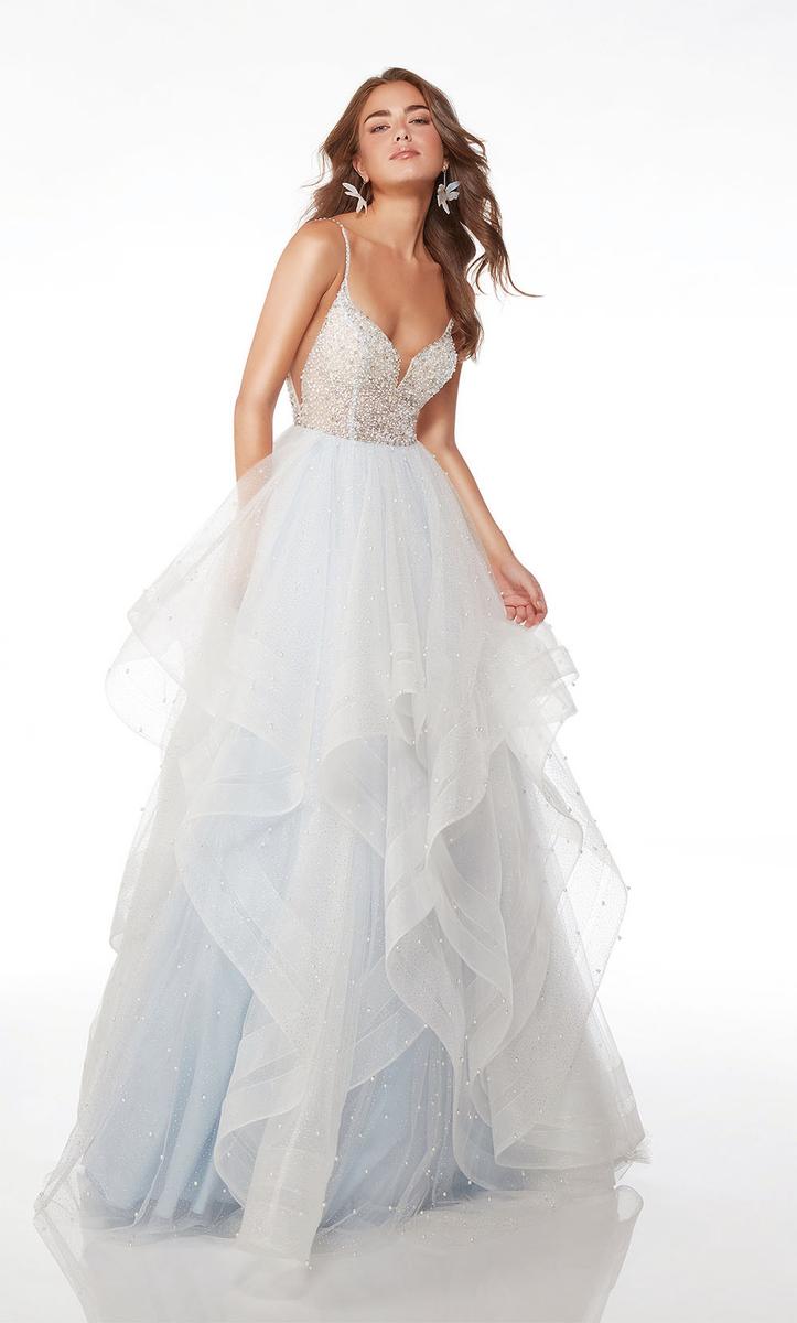 Alyce Paris Elegant A-Line Ruffle Ball Gown 61672 - Perfect for Prom, Quinceañera & Formal Evening Events