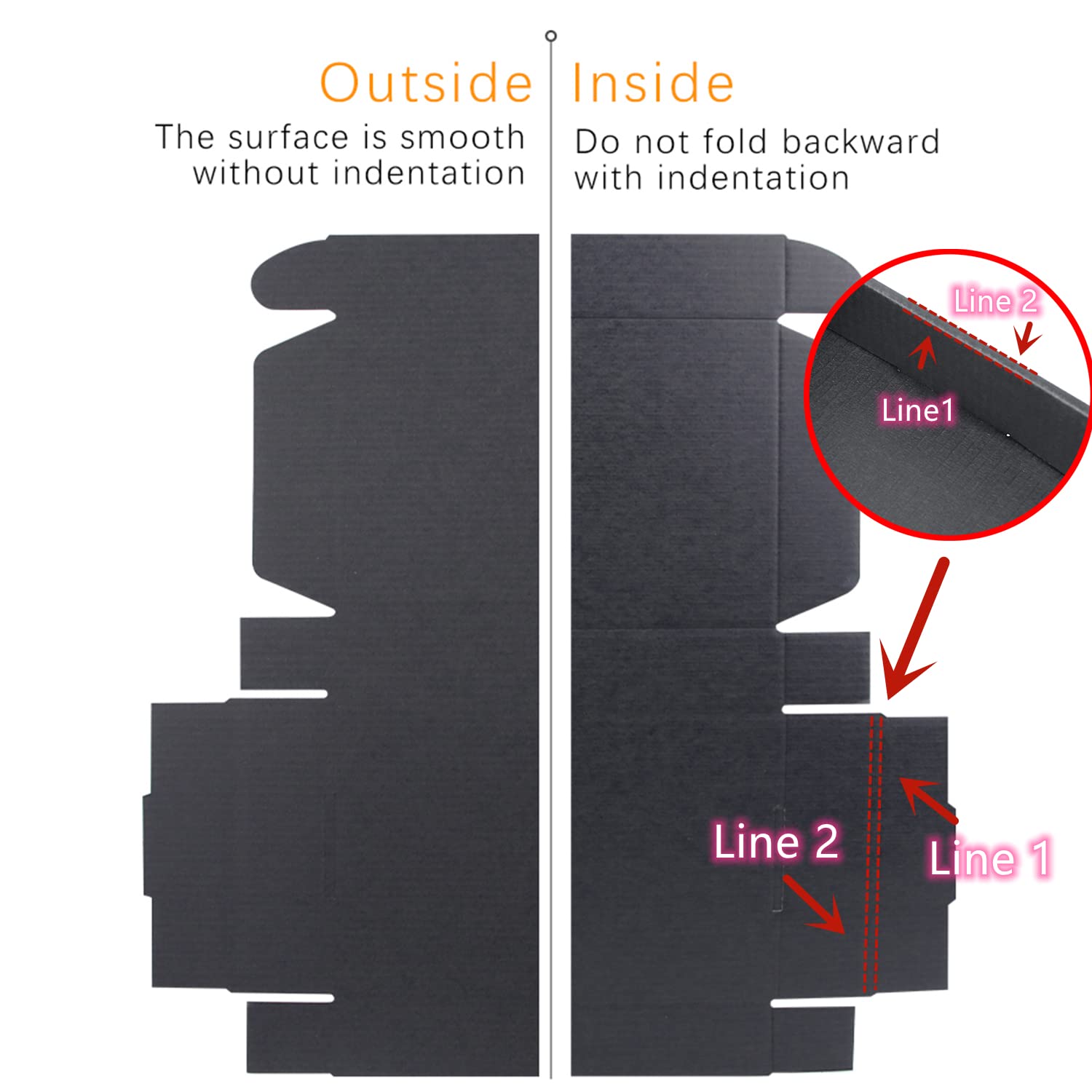 6x4x2 Black Shipping Boxes (25-Pack) - Small Business Packaging for Mailing & Ecommerce
