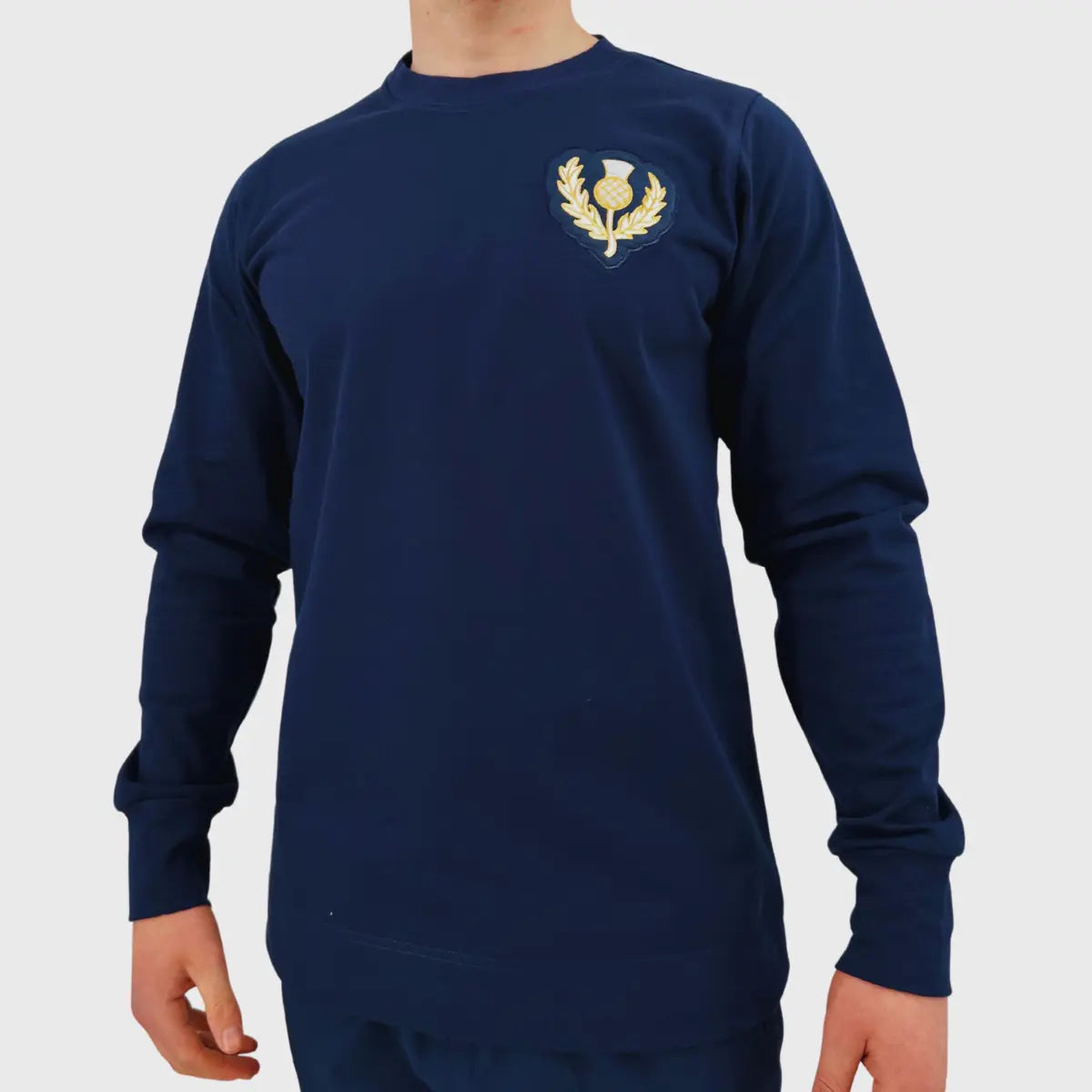Samurai Scotland Vintage Collection Long Sleeve Crew Neck T-Shirt - Retro Japanese Style Streetwear for Men & Women | Perfect for Casual Wear, Cosplay & Anime Enthusiasts