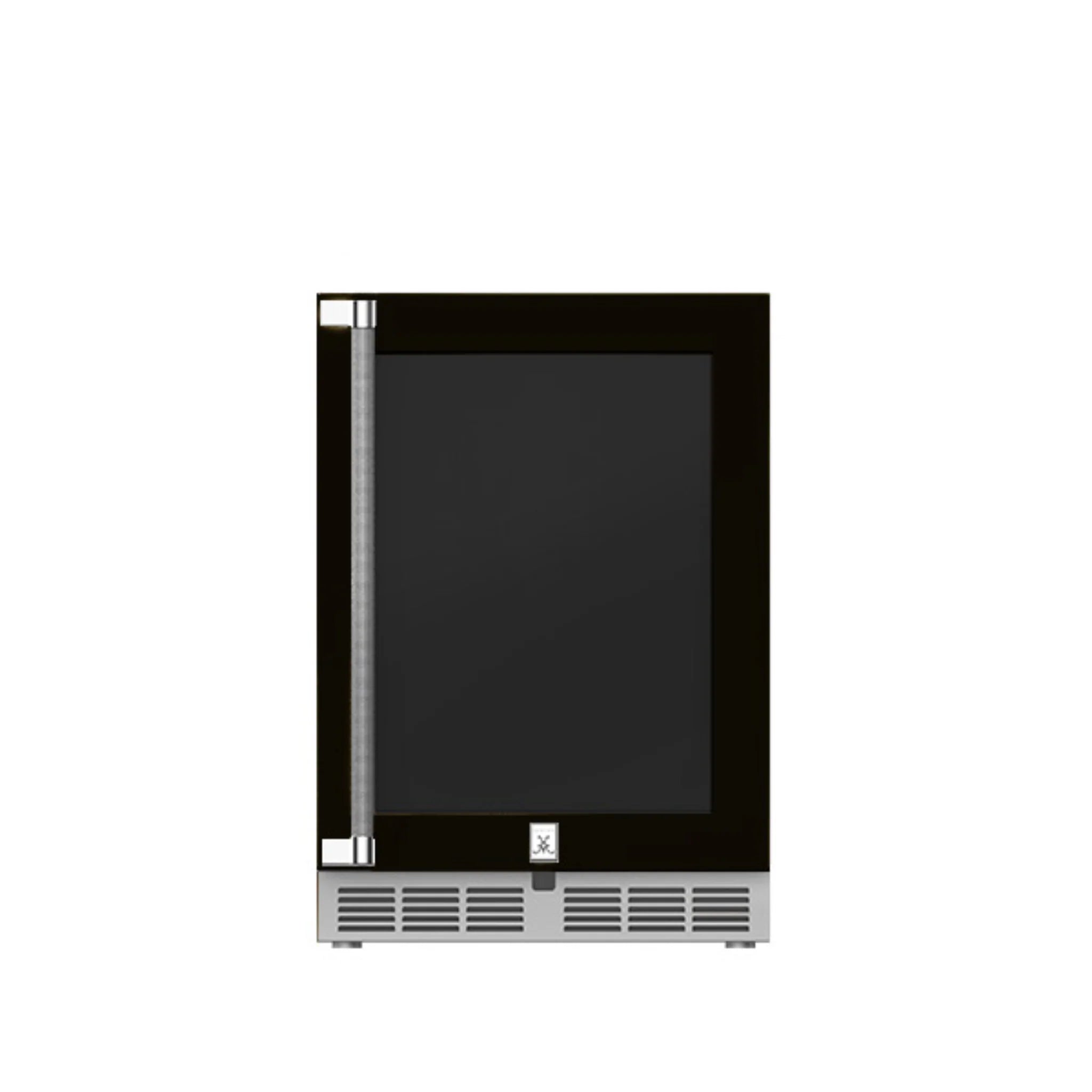 Hestan 24 Inch Outdoor Dual Zone Refrigerator with Glass Door, Wine Storage & Lock - Perfect for Patio, Backyard, and Outdoor Kitchen Use (Model GRWG24)