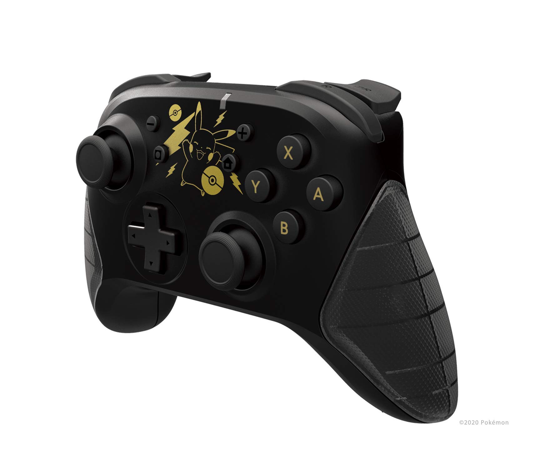 Hori Pokemon Pikachu Black/Gold Wireless Controller for Nintendo Switch - Ergonomic Gamepad for Smash Bros, Mario Kart & Multiplayer Gaming