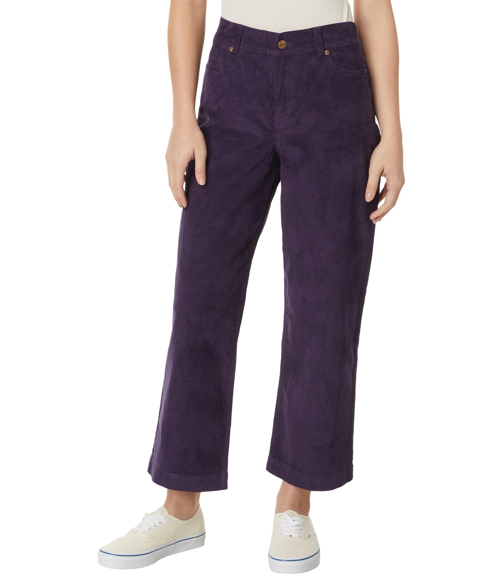 Toad&Co Karuna Cord Wide Leg Pants for Women - Comfortable Corduroy High Waist Trousers for Casual Wear, Office & Travel