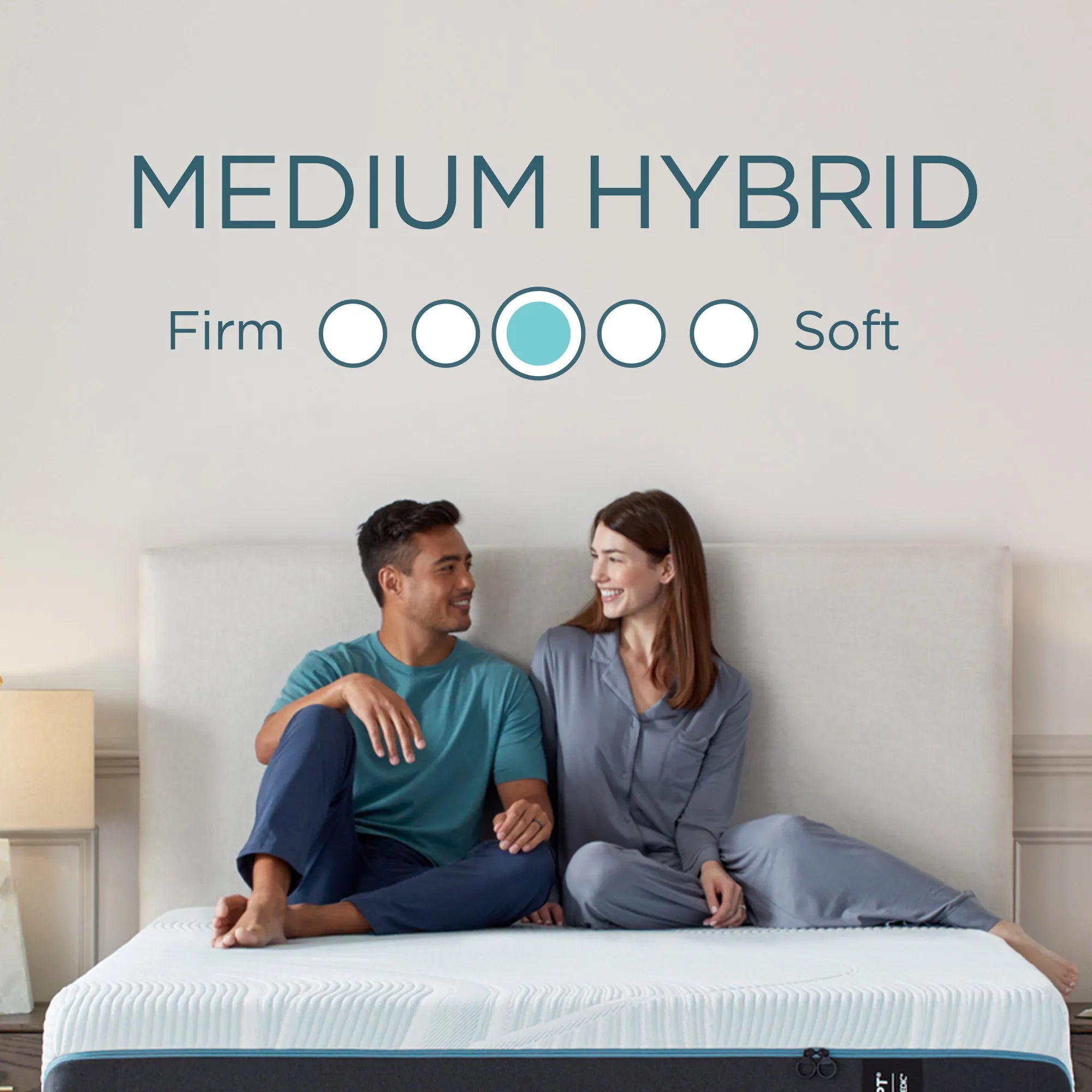 TEMPUR ProAdapt® Medium Hybrid Mattress - Premium Memory Foam & Coil Support for Back Pain Relief - Perfect for Side Sleepers & Couples (Queen Size)
