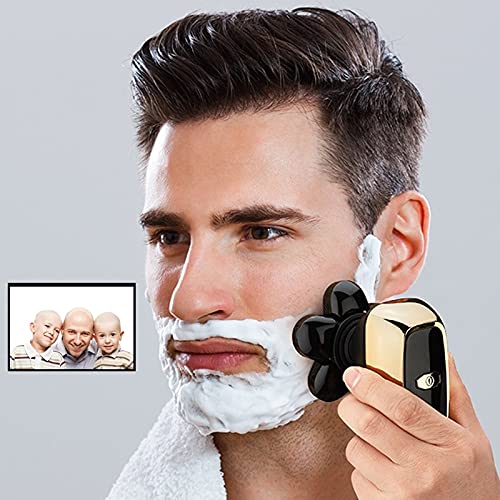 6-in-1 Waterproof Electric Razor for Men with LCD Display - Powerful Beard Trimmer & Body Shaver for Bald Head & Facial Hair | Perfect for Travel, Gym & Daily Grooming
