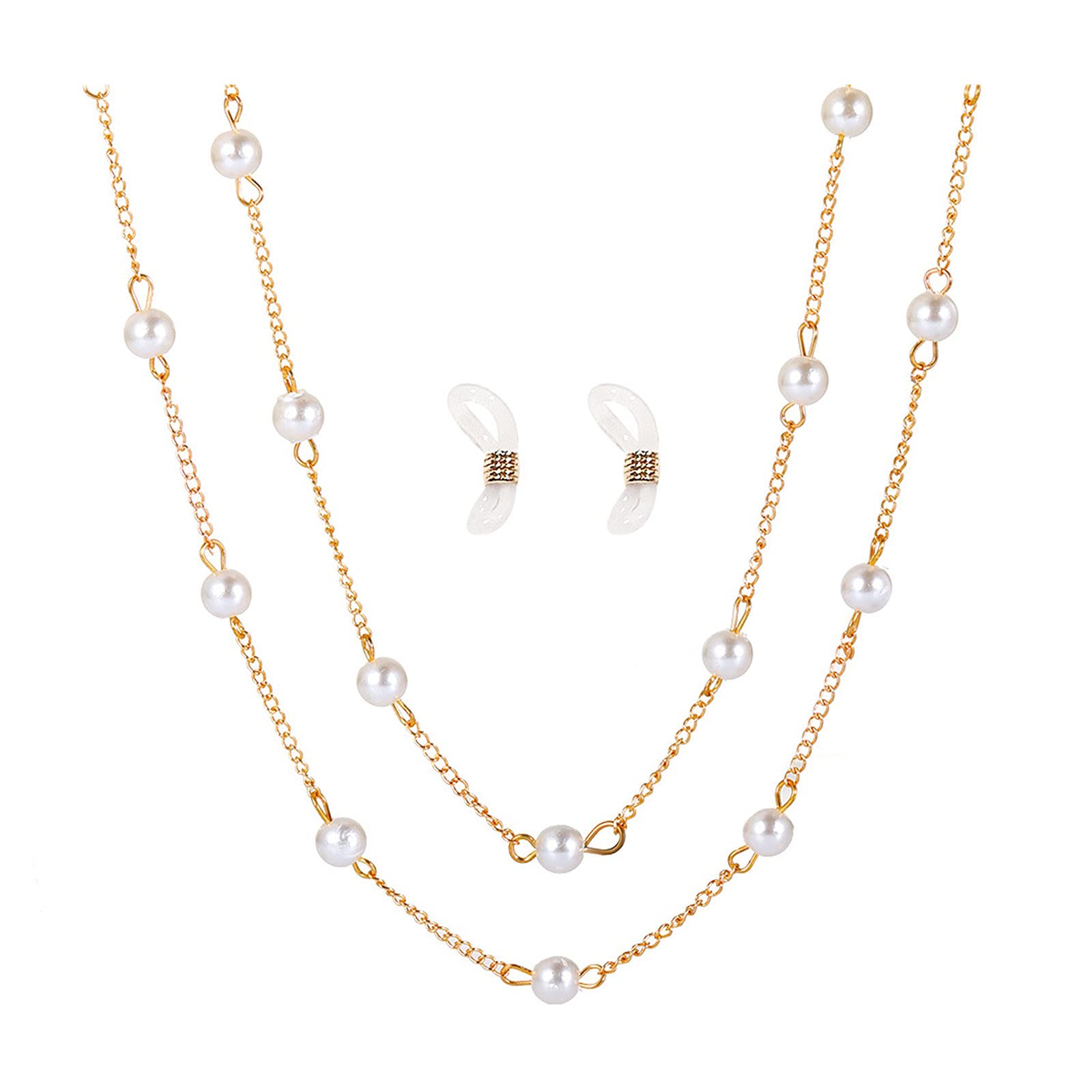 Elegant Double Layer Clavicle Pearl Necklace with Initial Pendant - Dainty Women's Jewelry for Everyday Wear, Date Night & Special Occasions