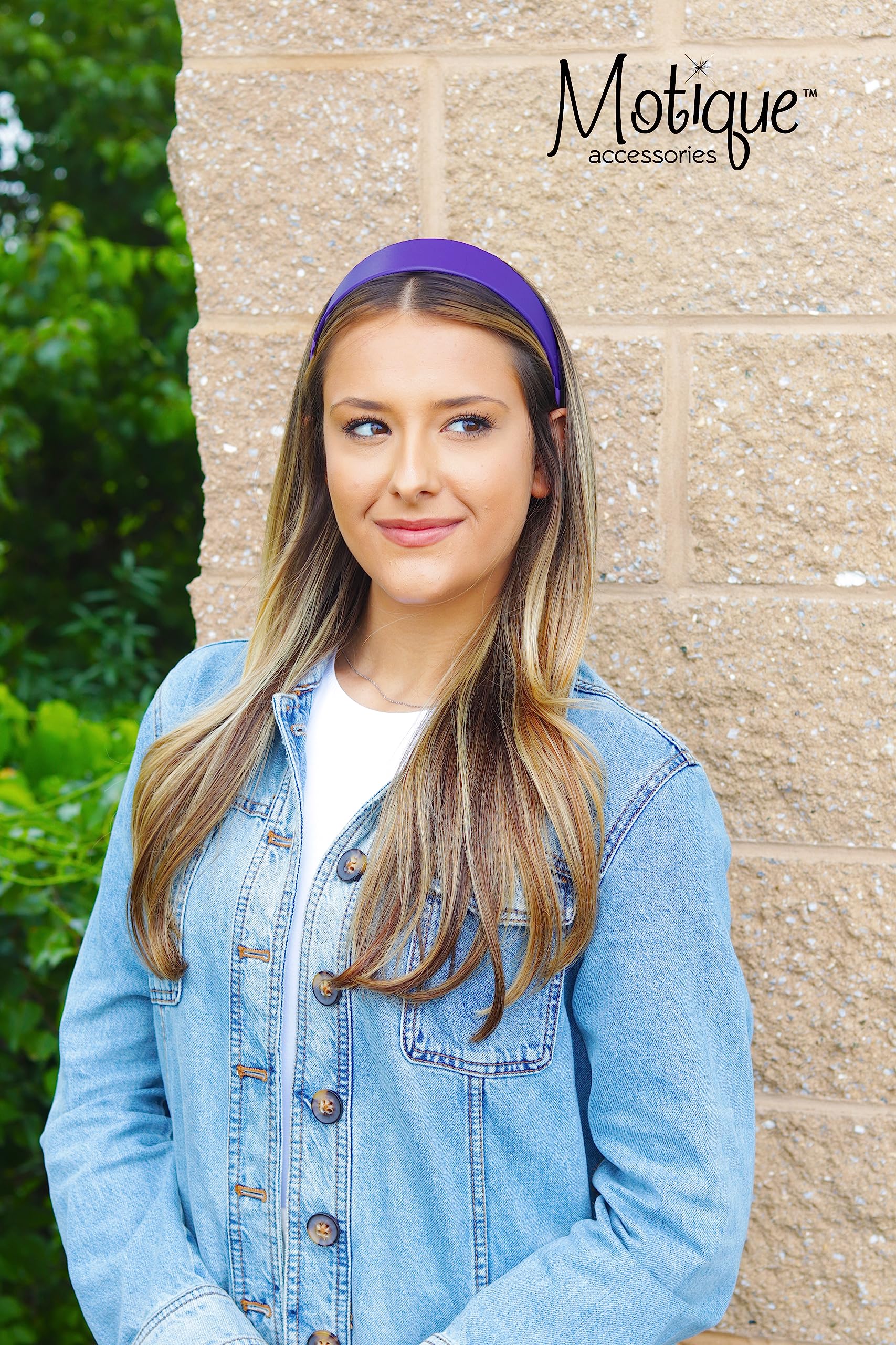 Stylish Purple 2 Inch Wide Leather-Like Headband for Women and Girls - Perfect for Everyday Wear, Workouts, and Special Occasions