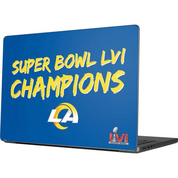Officially Licensed NFL Super Bowl LVI Champions Rams Laptop Skin for MacBook Pro 14-inch (2021) | Protective Decal Sticker | Perfect for Work, School & Travel