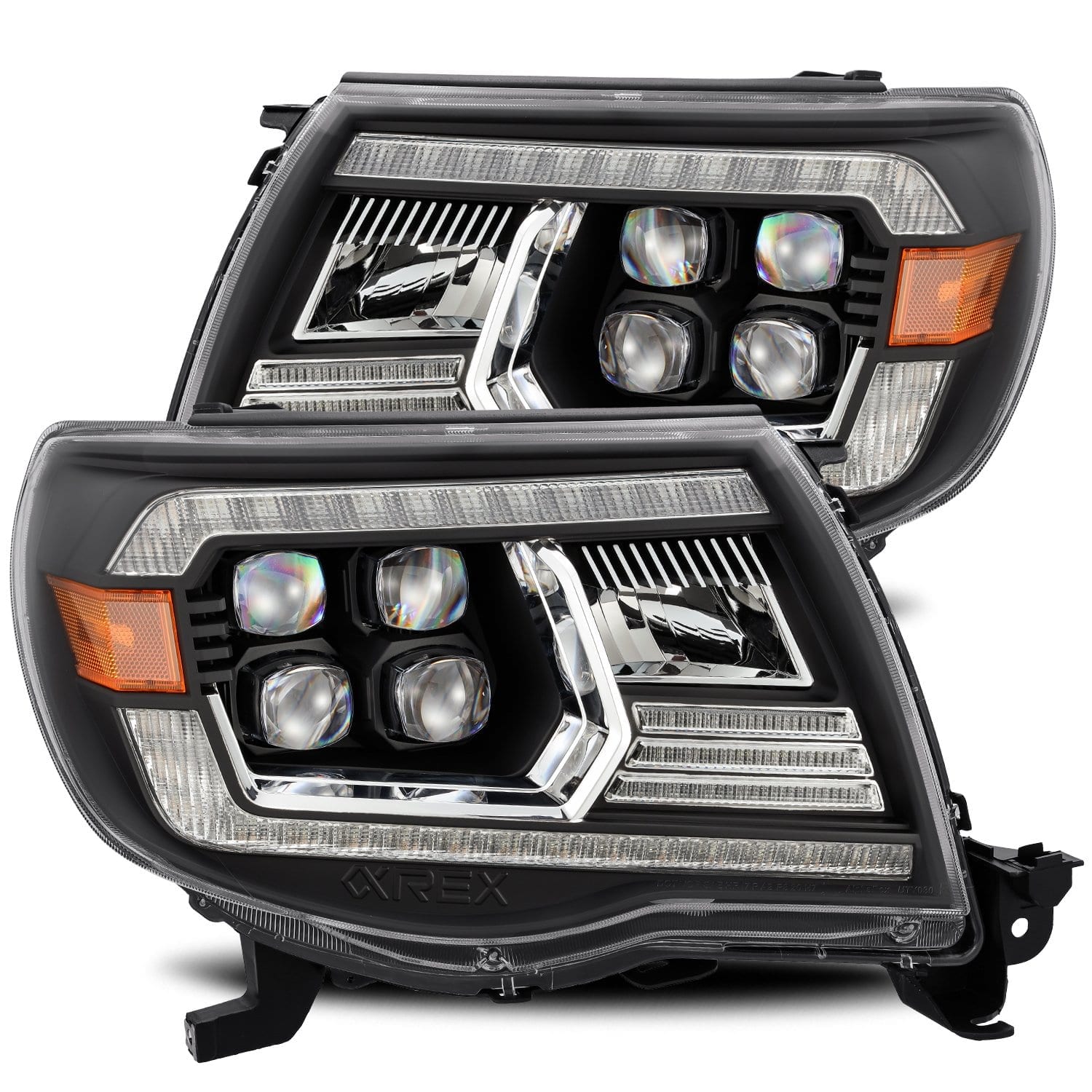 2005-2011 Toyota Tacoma NOVA Series LED Projector Headlights - Black Alpha Rex 880742 - Upgrade Your Truck Lighting for Night Driving & Off-Road Adventures