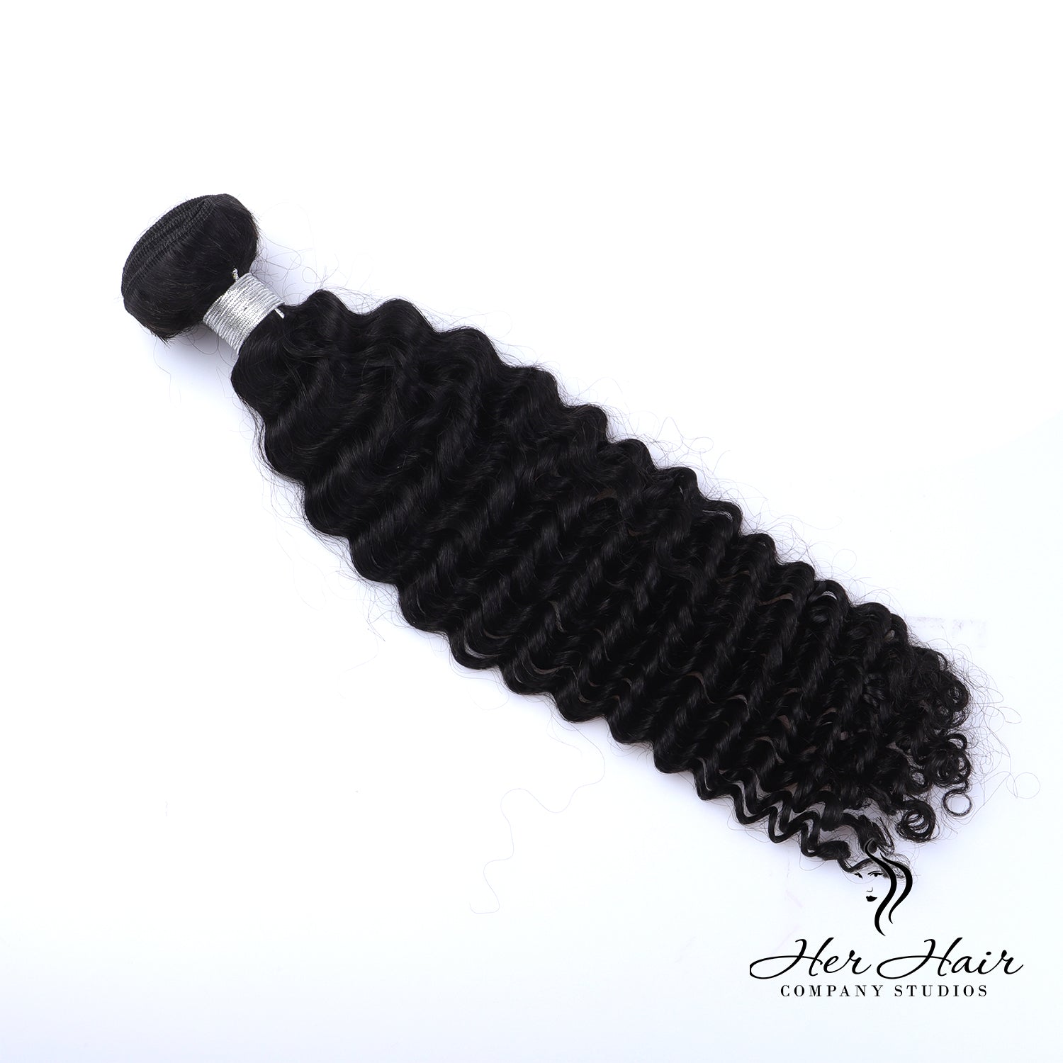 Brazilian Deep Curly Hair 1 Bundle - 100% Human Hair Weave Extensions for Black Women - Perfect for Protective Styles, Wig Making & Natural Hair Care