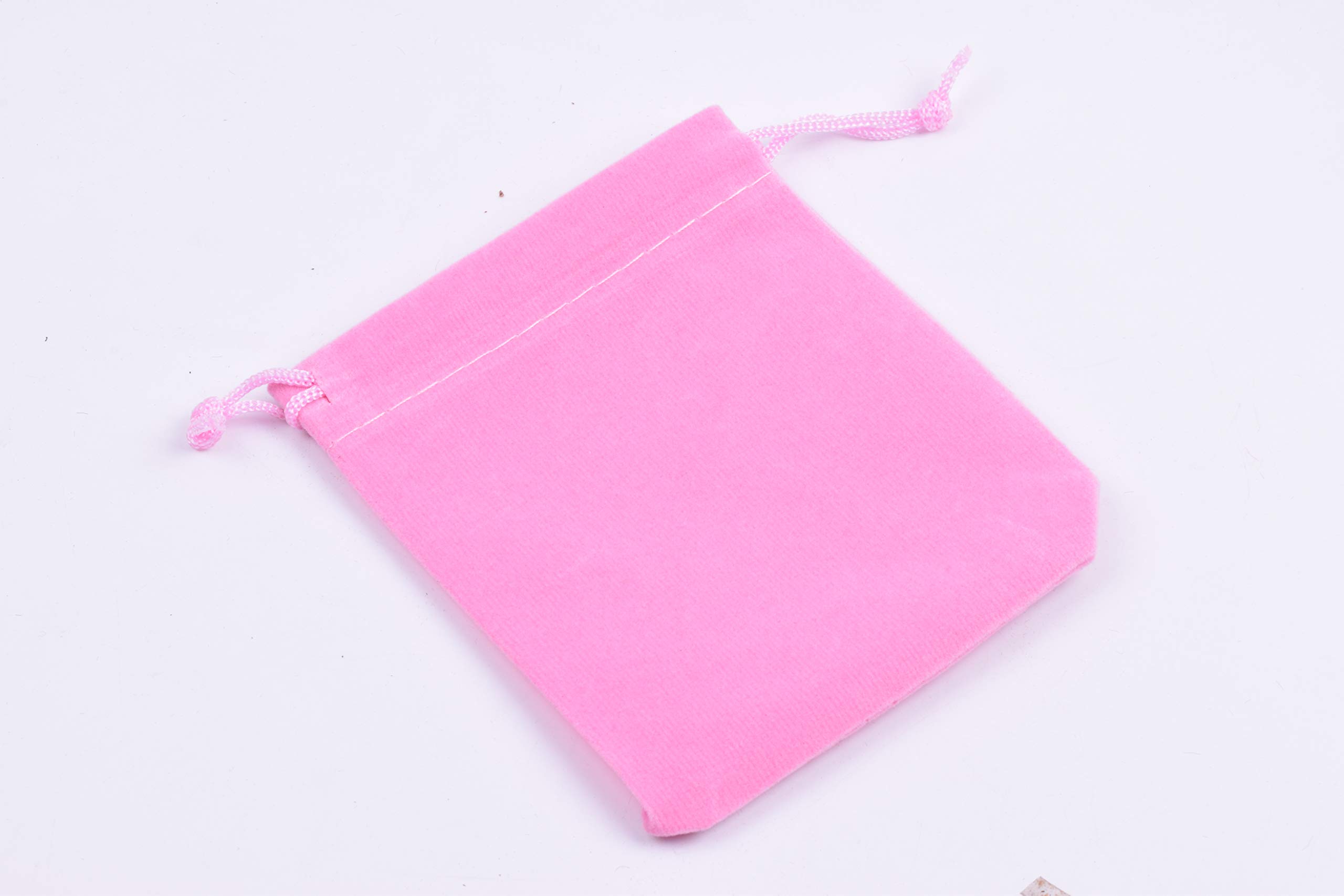 25-Piece Pink Velvet Drawstring Bags for Jewelry, Gifts & Wedding Favors - 4.8x6.0 Inch Reusable Party Favor Pouches - Perfect for Candy, Bridal Showers, Baby Showers & Special Events