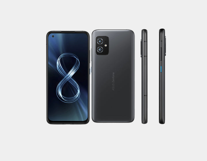 ASUS ZenFone 8 ZS590KS 5G Smartphone - Unlocked GSM Dual SIM, 256GB Storage & 12GB RAM, Compact Flagship Phone (Black) - Perfect for Gaming, Photography & Business Travel