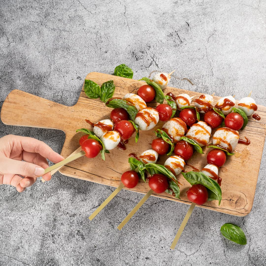 1000-Pack 10.5 Inch Natural Bamboo Skewer Sticks - Square Pointed Sturdy Wooden Kebab Skewers for BBQ, Grilling, Parties & Buffets | Perfect for Shish Kebabs, Fruit Skewers, Appetizers & Outdoor Cooking