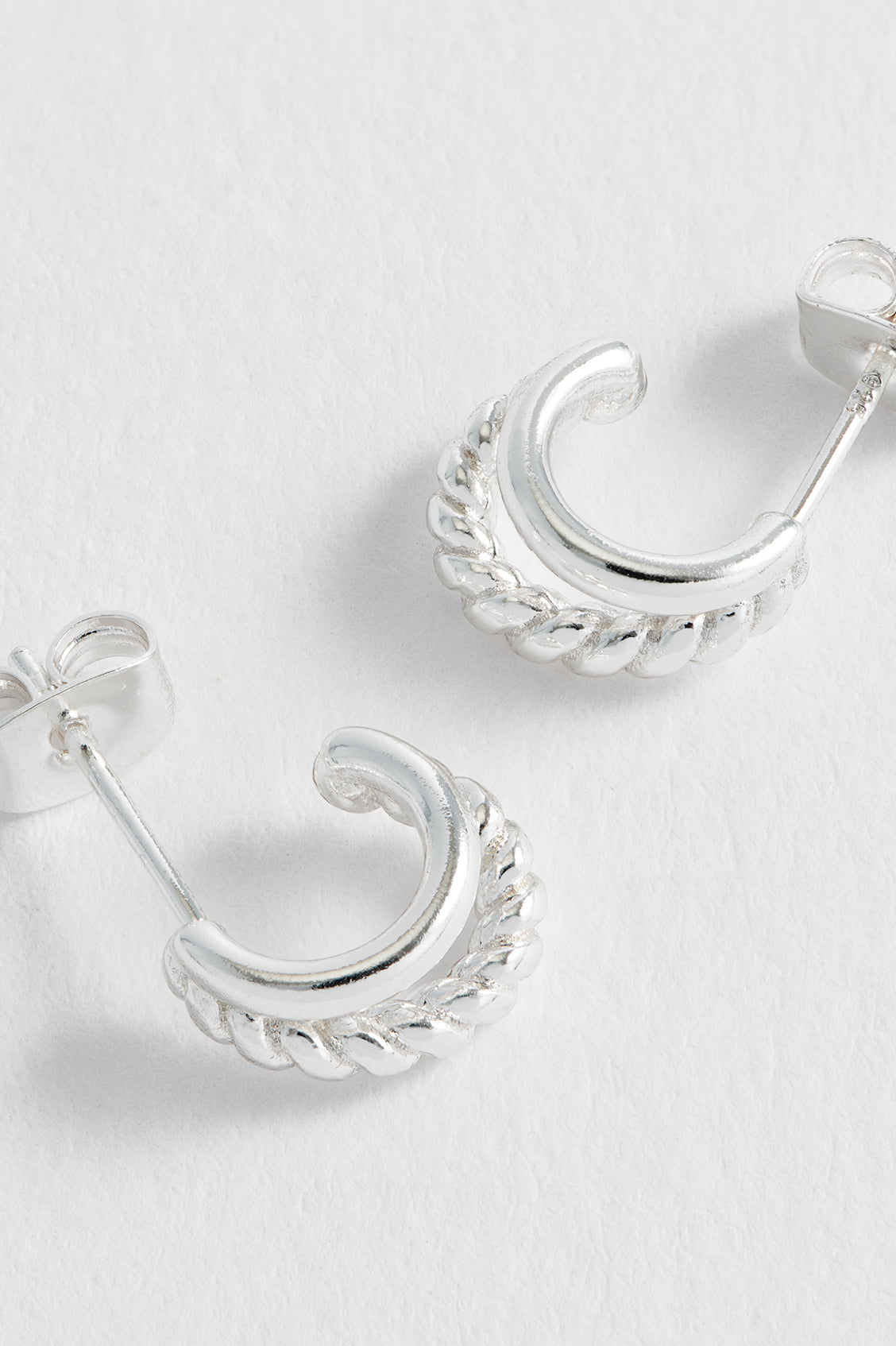 Stylish Plain and Twist Double Hoop Earrings for Women - Trendy Gold/Silver Fashion Jewelry - Perfect for Everyday Wear, Parties & Special Occasions