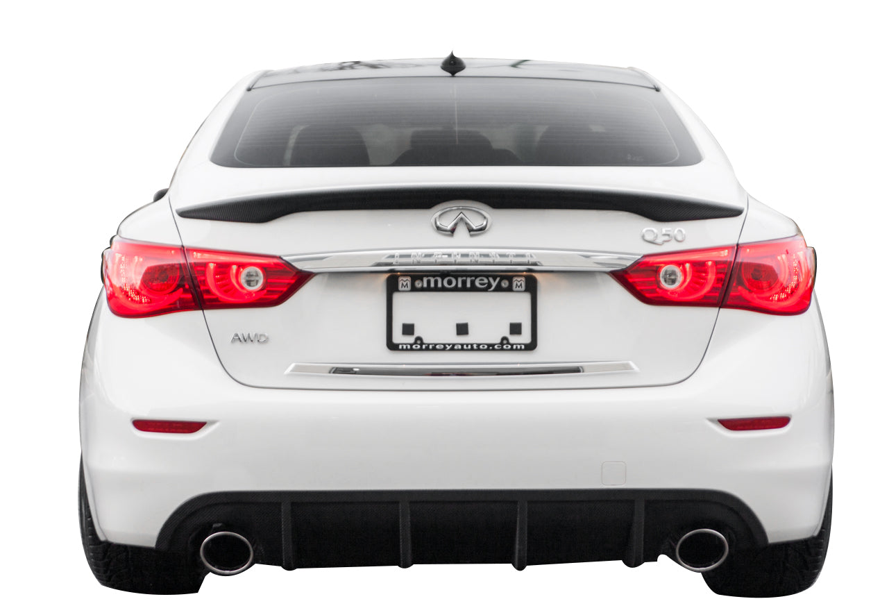2014-2017 Infiniti Q50 Rear Diffuser Unpainted - KB11222 - Perfect for Car Customization & Performance Upgrades
