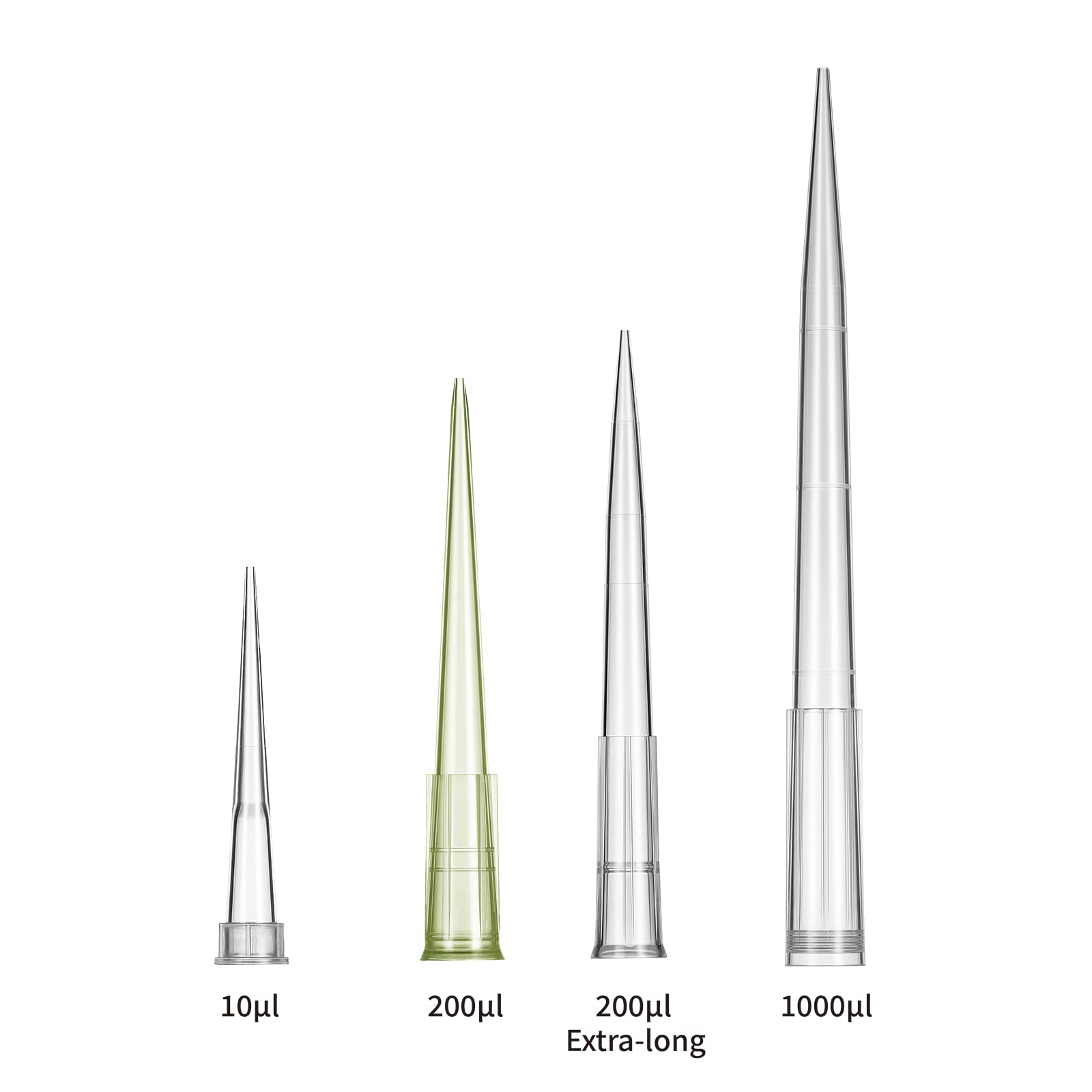 Biologix Lab 10ul Low Retention Universal Pipette Tips - Sterile, Autoclavable, No Filter, 9600-Pack (Made in 100,000 Cleanroom) - Ideal for PCR, Cell Culture & Molecular Biology Experiments