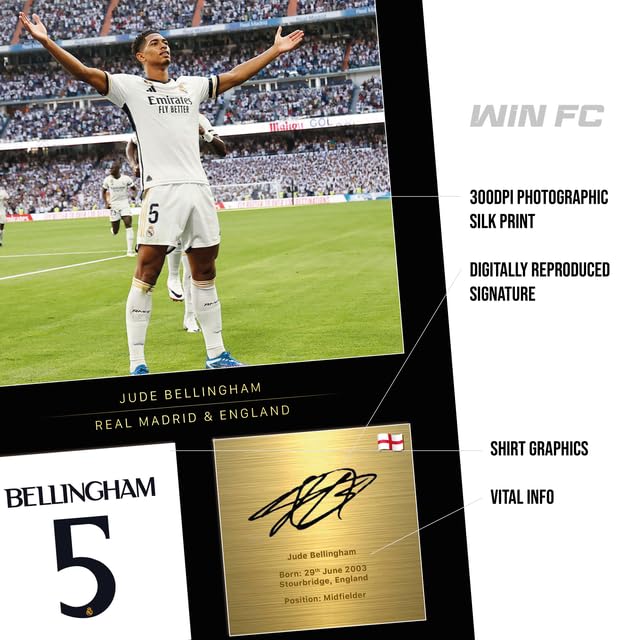 Kylian Mbappe Signed A4 Framed Photo - Authentic Reproduction with Digital Signature - Perfect Gift for Soccer Fans - Ideal for Home, Office Decor or Football Memorabilia Collection