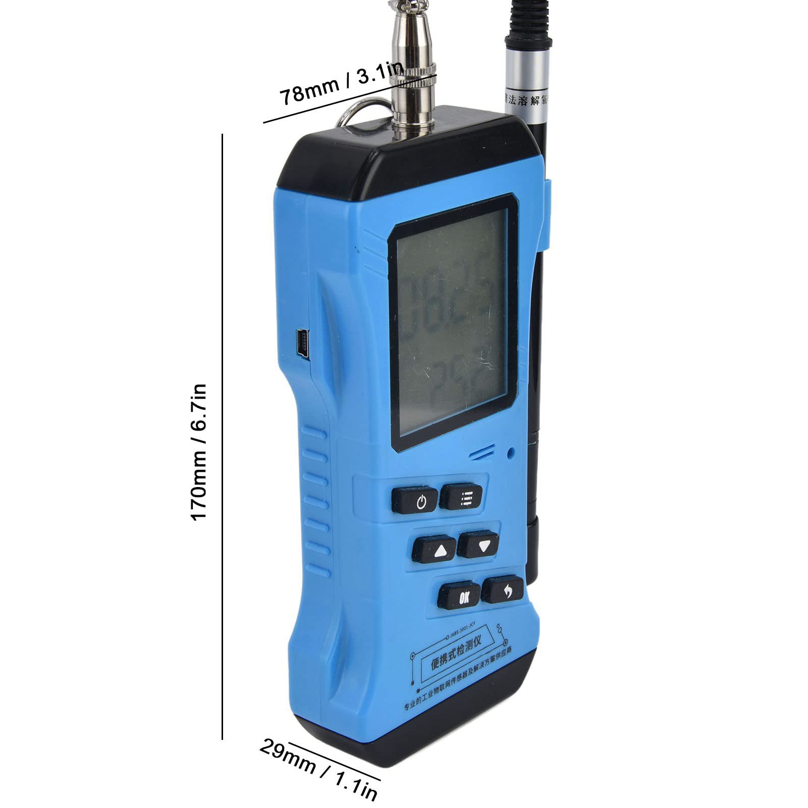 Digital Portable Dissolved Oxygen Meter - High Sensitivity Water Quality Tester for Ponds, Aquariums, Swimming Pools & Hydroponics | Perfect for Aquaculture, Water Testing & Outdoor Activities