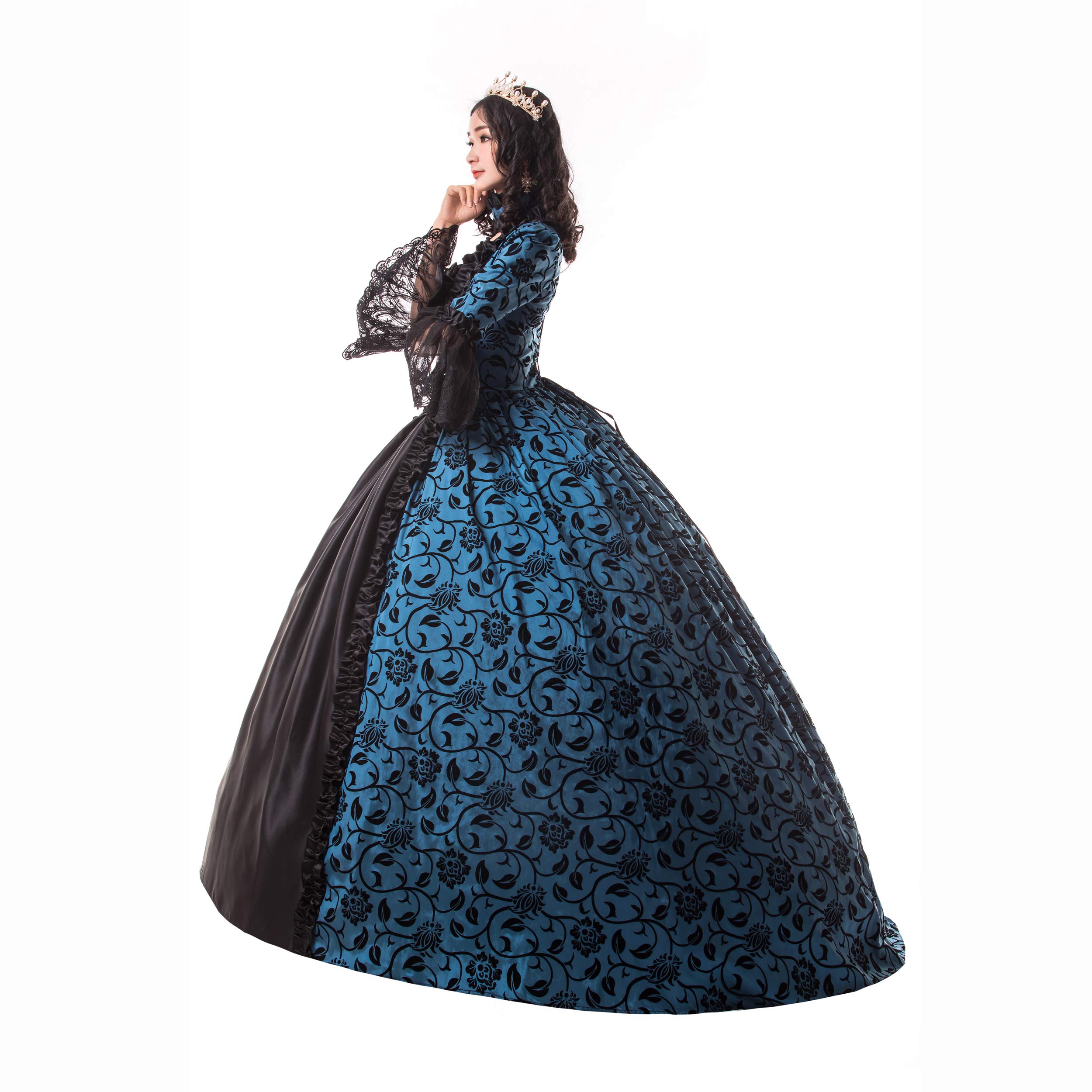 Victorian Marie Antoinette Wedding Ball Gown - Elegant Rococo Masquerade Prom Dress for Gothic Southern Belle | Perfect for Weddings, Costume Parties, Historical Reenactments & Themed Events