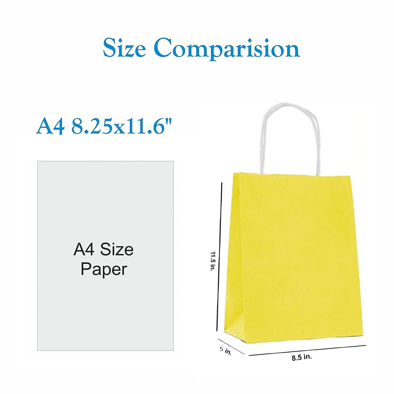 HOUSAI Kraft Paper Bags & Multicolor Gift Bags Combo - Eco-Friendly Packaging for Parties, Weddings, Retail & Gift Wrapping