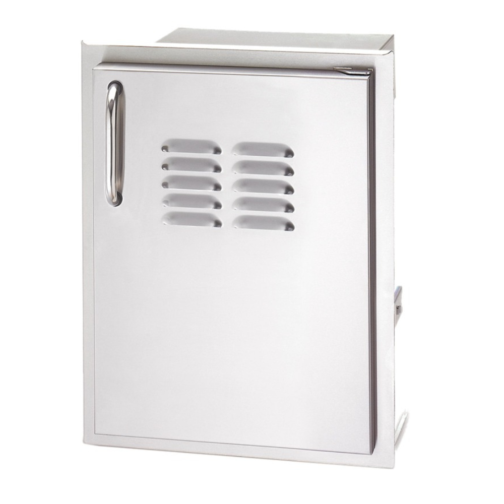 Fire Magic Select Single Access Door with Louvers - Premium Stainless Steel Grill Ventilation Panel for Outdoor Kitchens & BBQ Stations