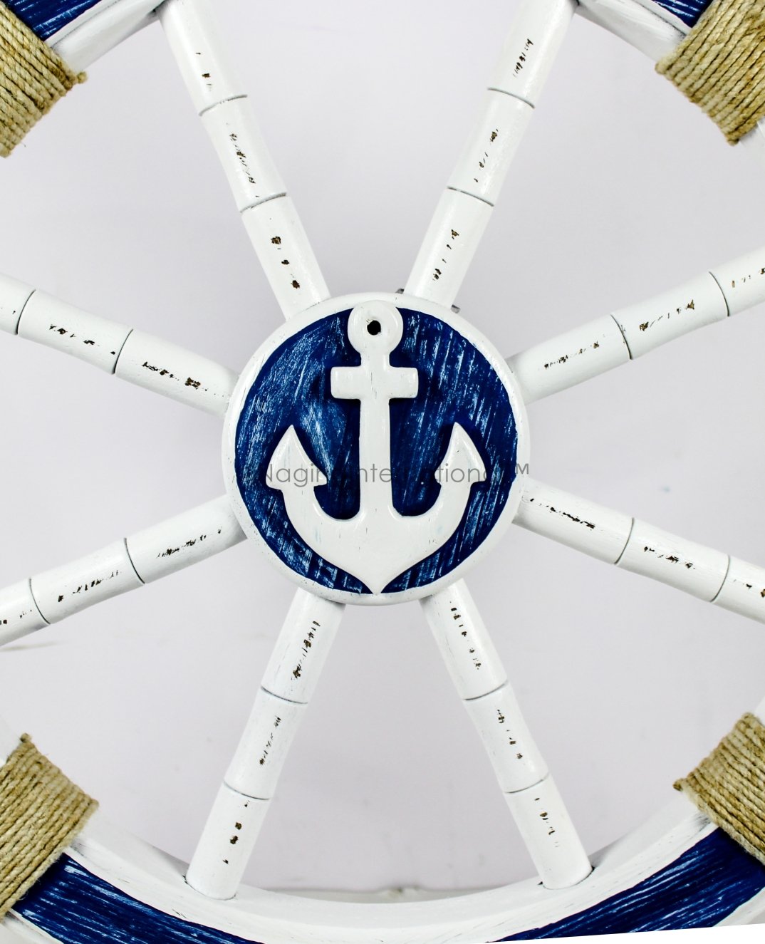 Premium Nautical Ship Wheel Wall Decor - 48