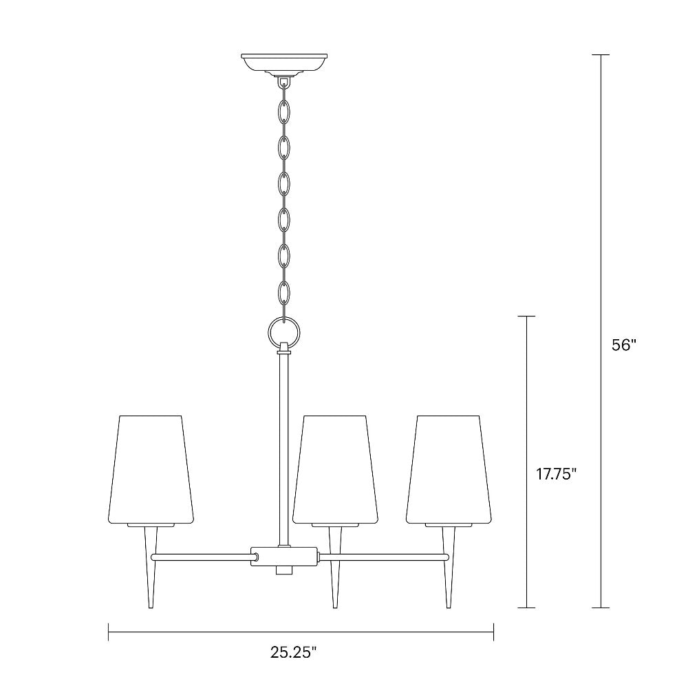 Driscoll Chandelier - Modern Crystal Ceiling Light Fixture for Dining Room & Bedroom | Elegant Home Decor Lighting for Living Spaces