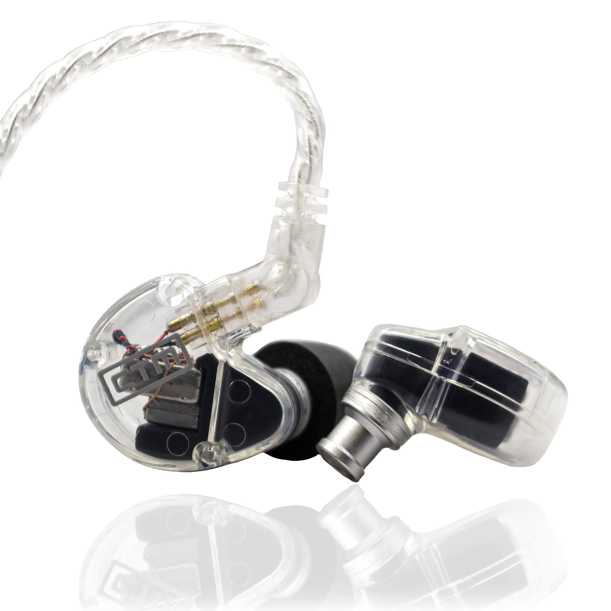CTM CE220 Professional Isolating Dual Driver Wired Earphones - High-Fidelity Sound for Musicians & Audiophiles | Studio Monitoring, Stage Performance & Critical Listening