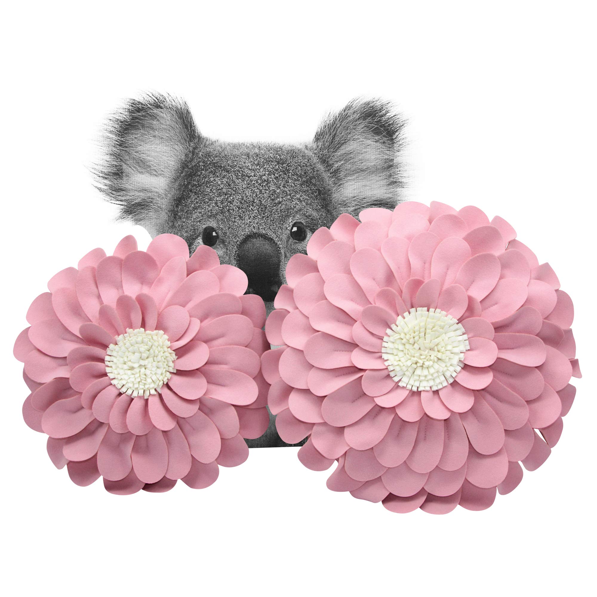 3D Happy Daisy Flower Throw Pillow - Soft & Cozy Round Decorative Pillow for Couch, Bed, Sofa - Unique Flower Shape Design for Home Décor - Perfect for Living Room, Bedroom, Nursery & Gift Giving