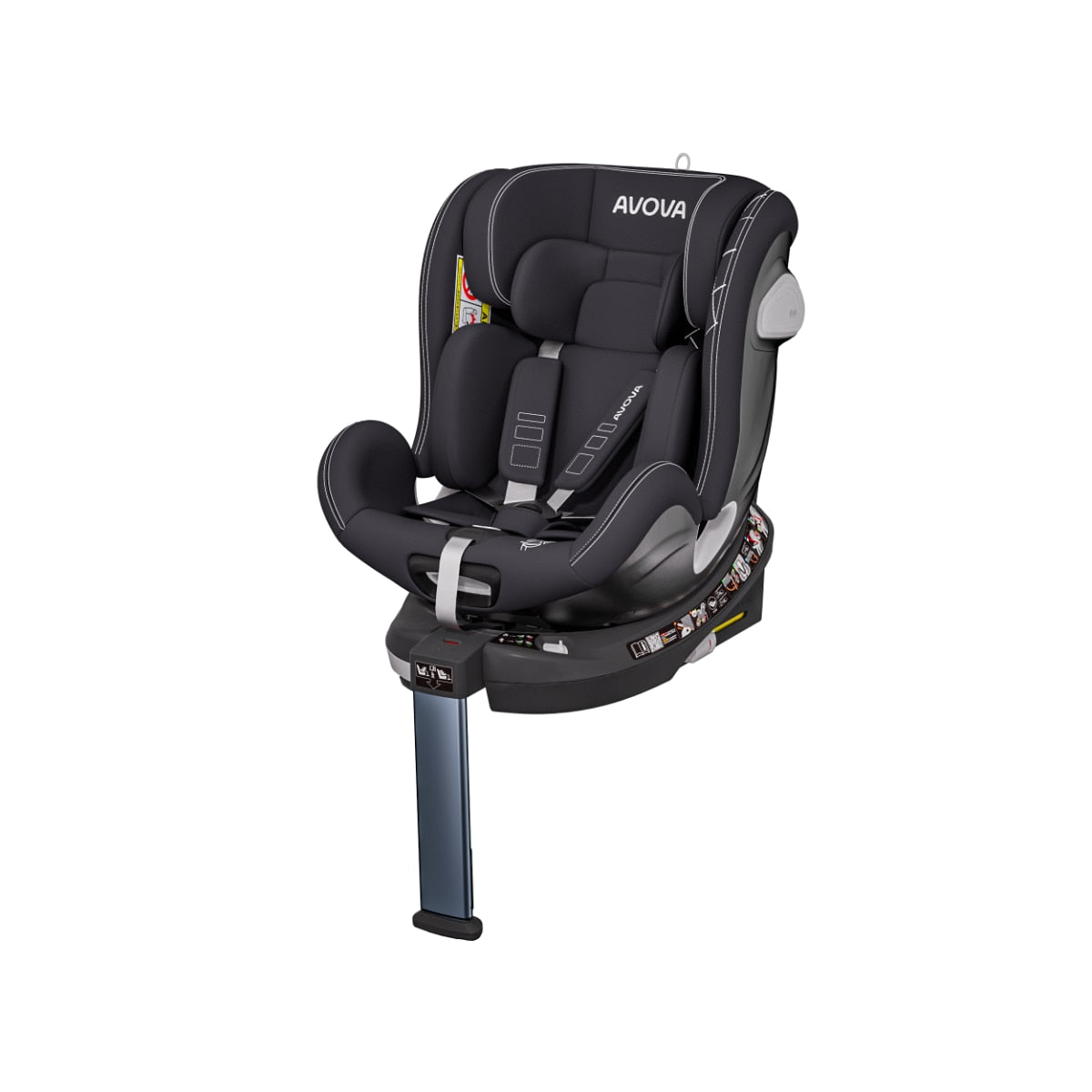 Avova Swan Fix i-Size Child Car Seat - Safe & Comfortable for Babies & Toddlers - Ideal for Long Road Trips & Daily Commutes