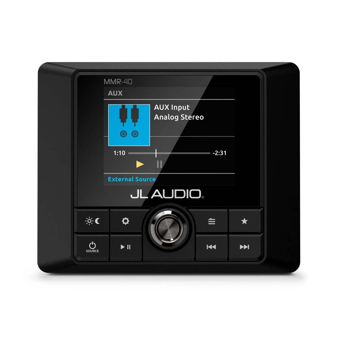 JL Audio MMR 40 NMEA 2000 Network Controller - Full Color LCD Display & MediaMaster Compatibility | Marine Audio System Control for Boats & Yachts