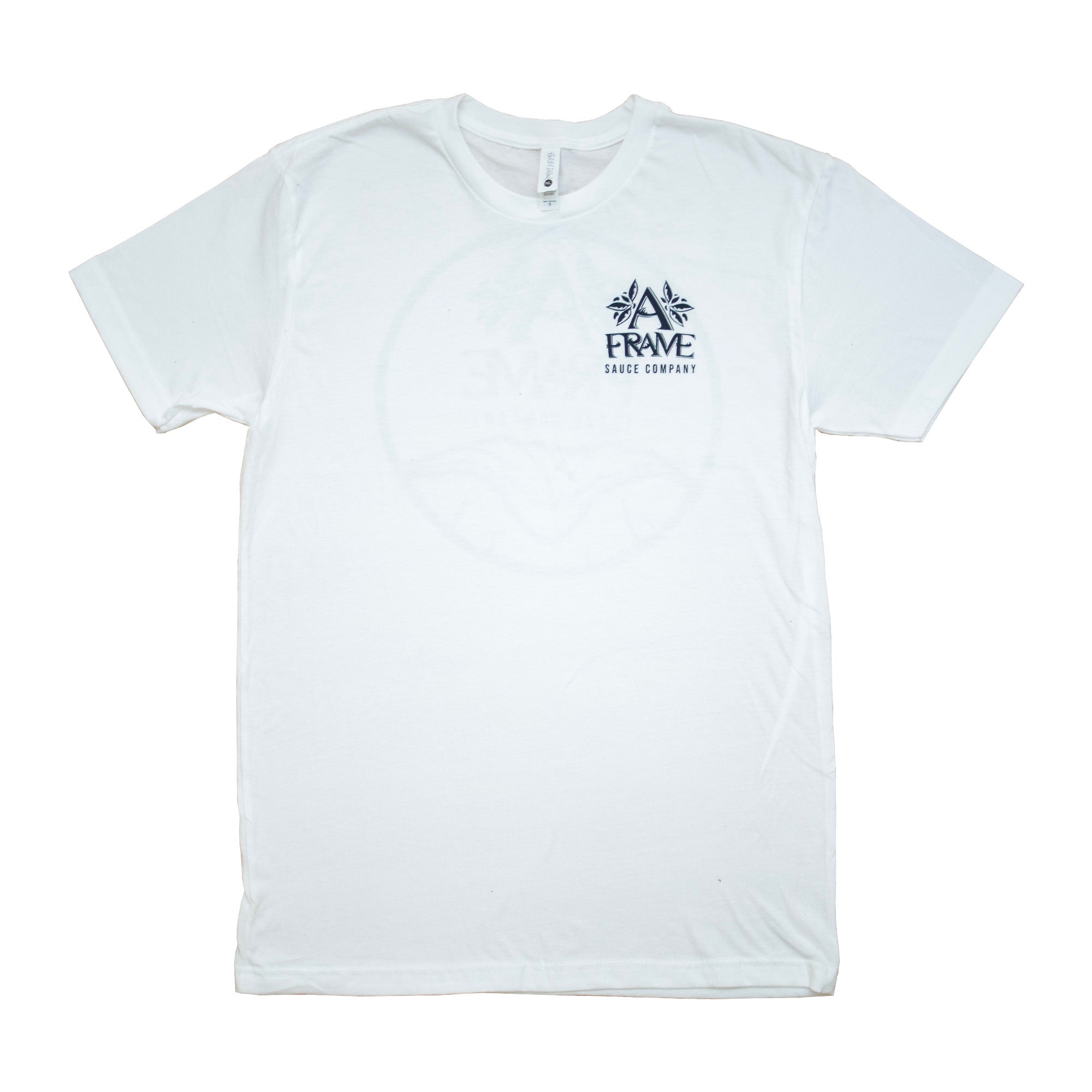 Hot Sauce A-Frame Graphic Men's Short Sleeve T-Shirt - White - Perfect for Casual Wear, Summer Outfits & Music Festivals