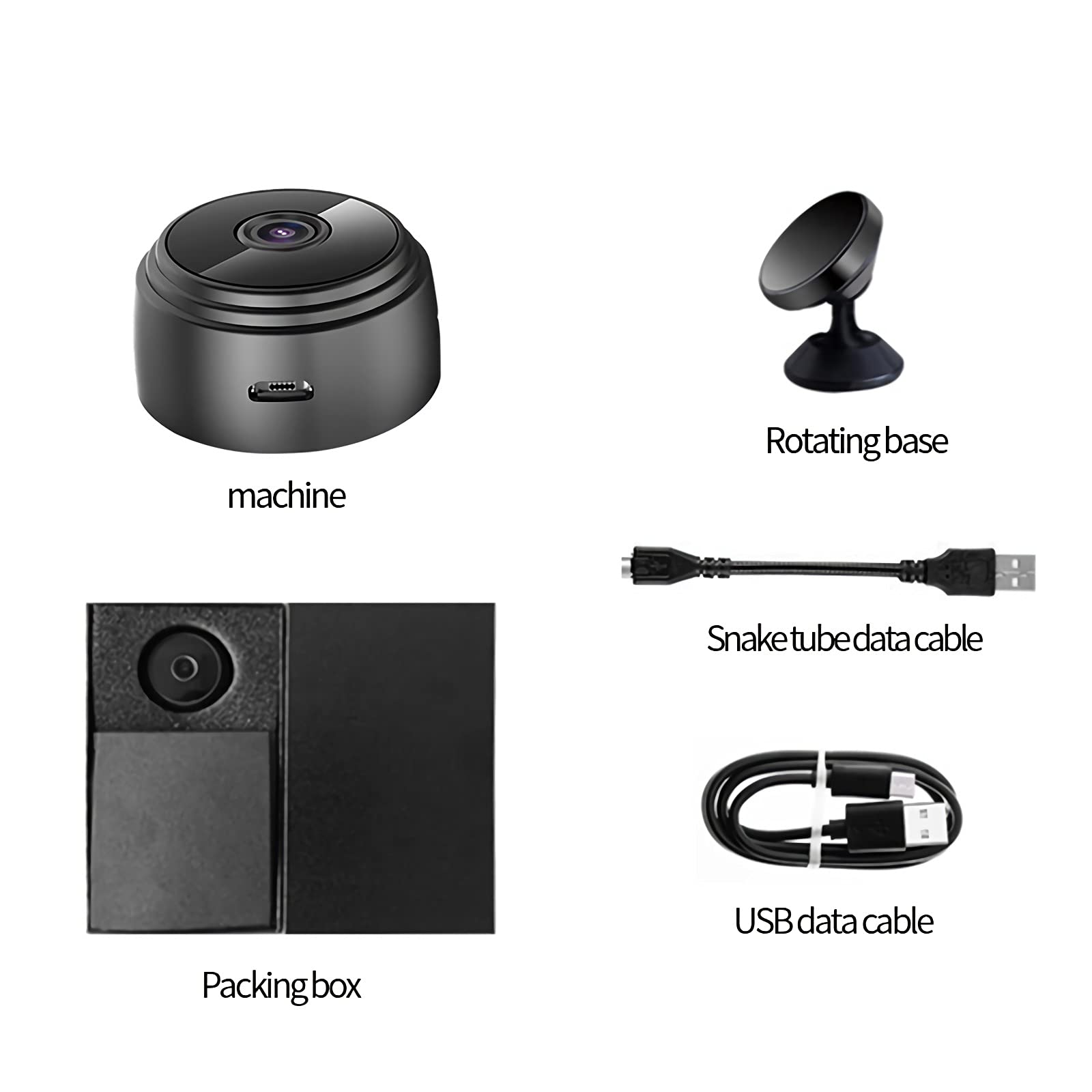 1080P HD Hidden Spy Camera with Audio - Mini Nanny Cam for Home Security, Supports SD Card | Perfect for Indoor Surveillance, Baby Monitoring & Office Use