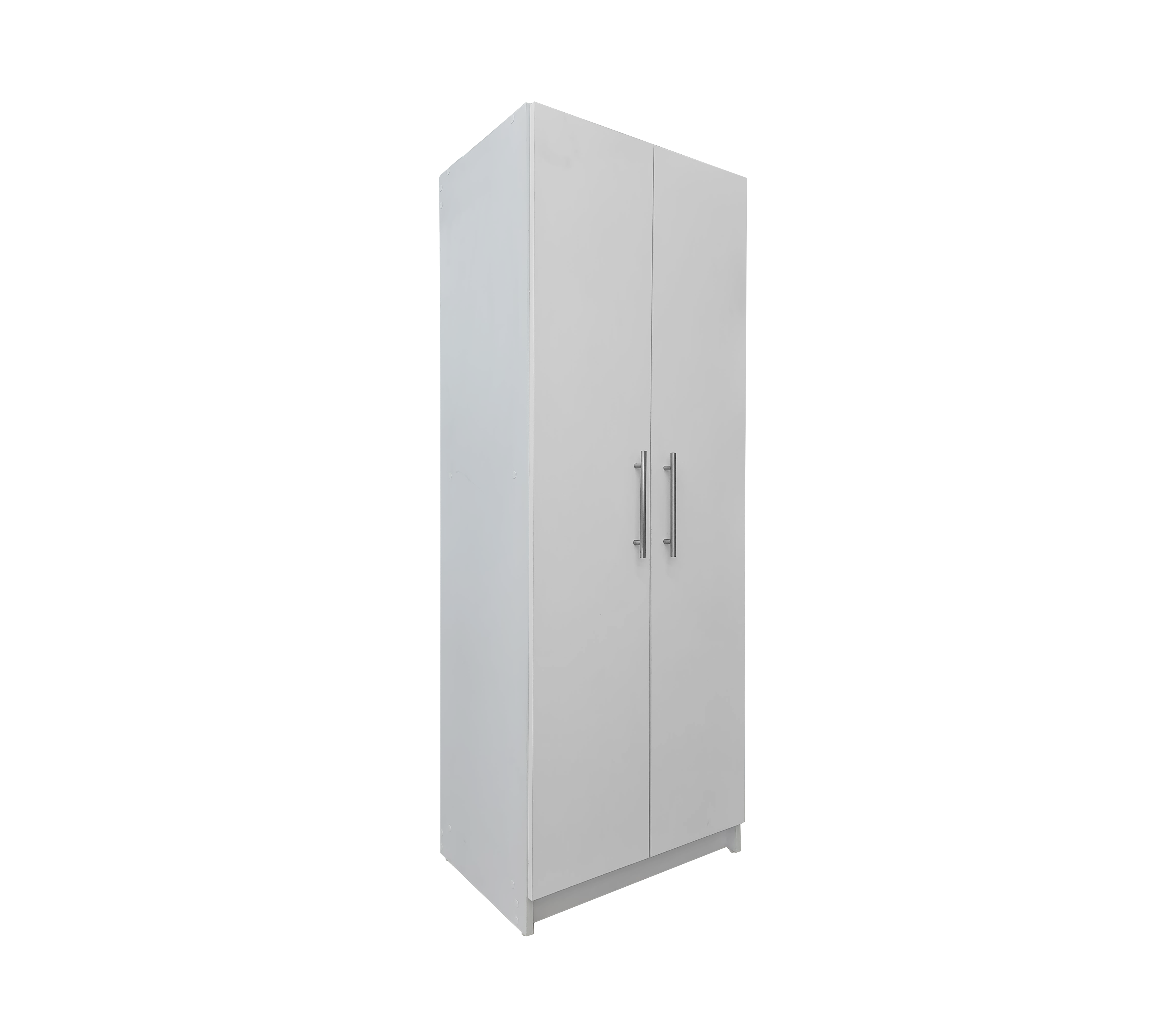 Powerfik 2-Door Pantry Cabinet - Spacious Storage for Kitchen, Dining Room, or Garage Organization (White/Black) - Perfect for Storing Food, Dishes & Household Supplies
