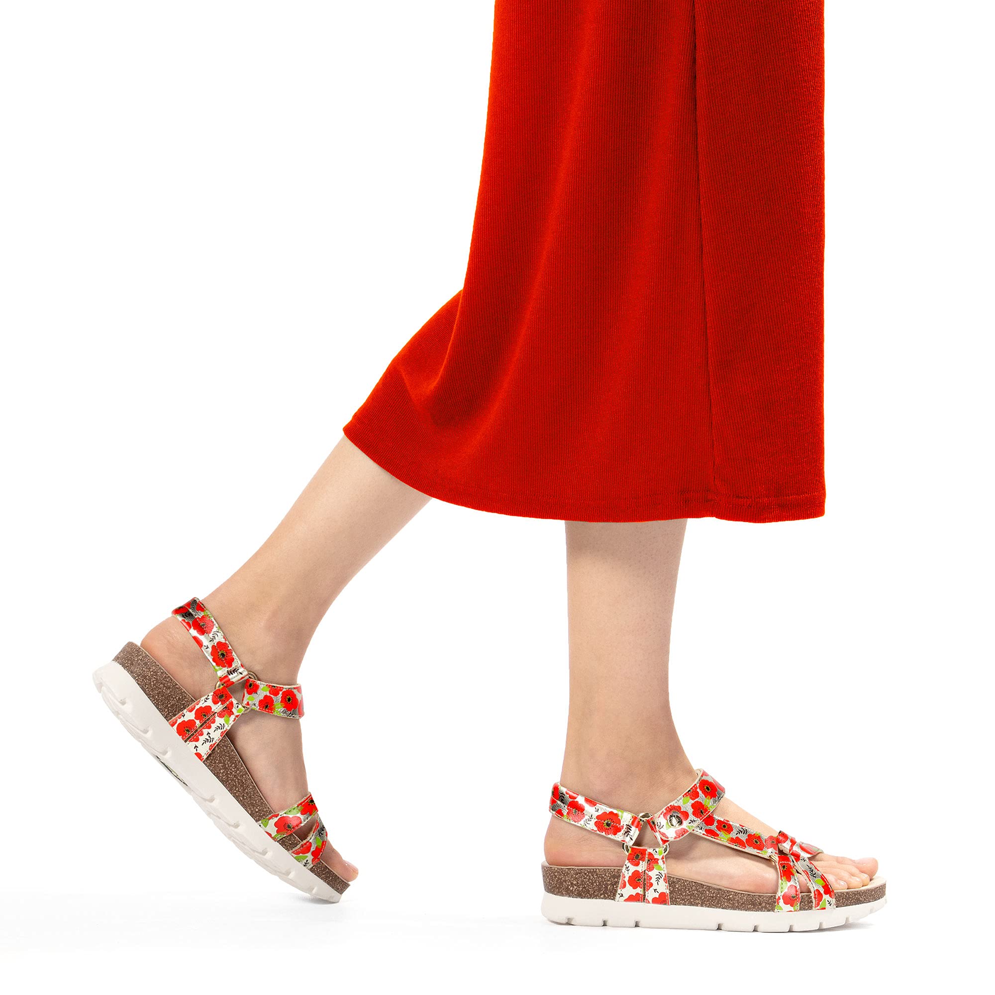 Panama Jack Women's Sally Garden B3 Comfortable Casual Sandals for Walking, Beach & Summer Outfits