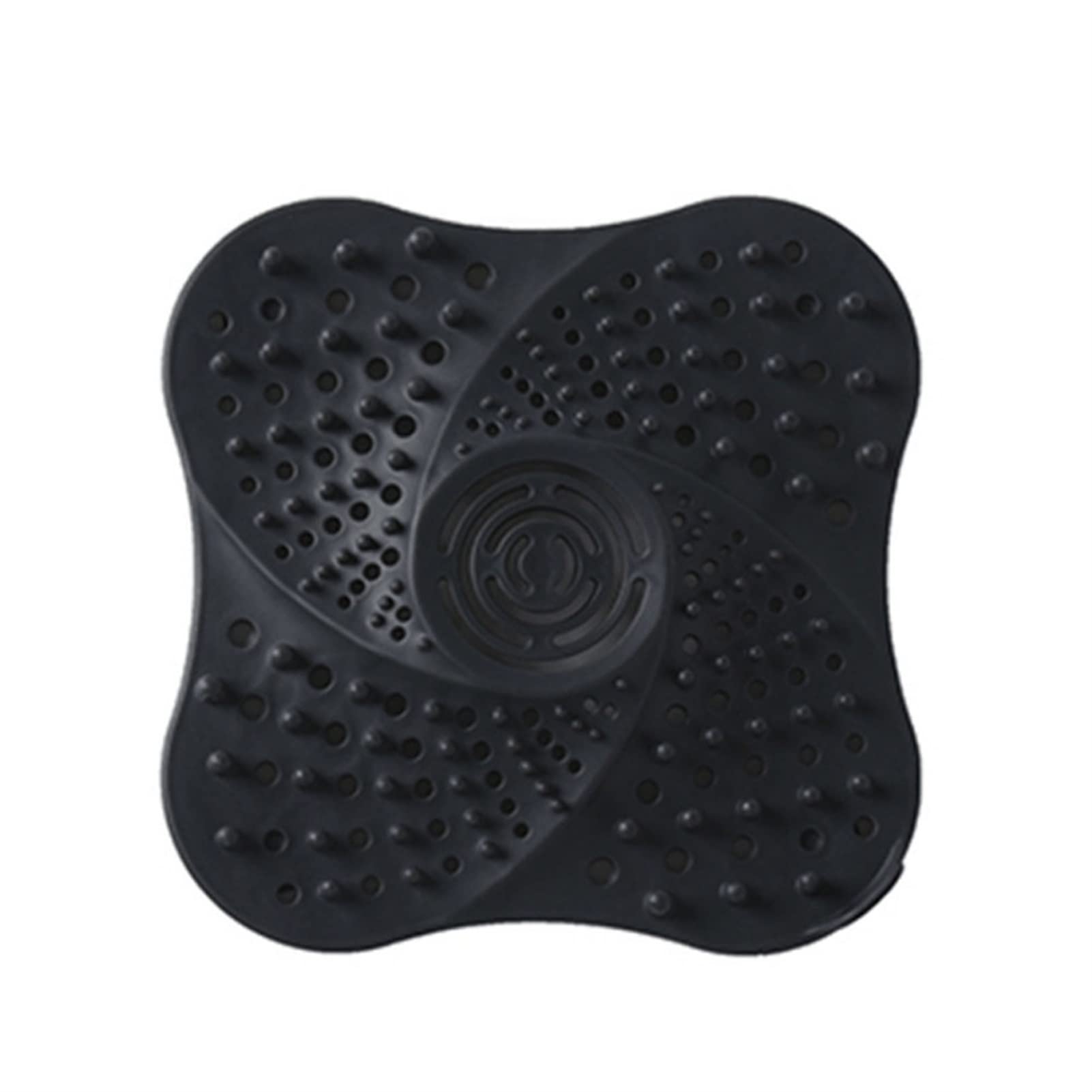 DIGUCFH Anti-Clog Shower Drain Cover - Hair Catcher Stopper for Bathroom Sink & Floor Drain - Stainless Steel Mesh Strainer Filter (Black) - Perfect for Showers, Bathtubs, Kitchen Sinks & Laundry Rooms
