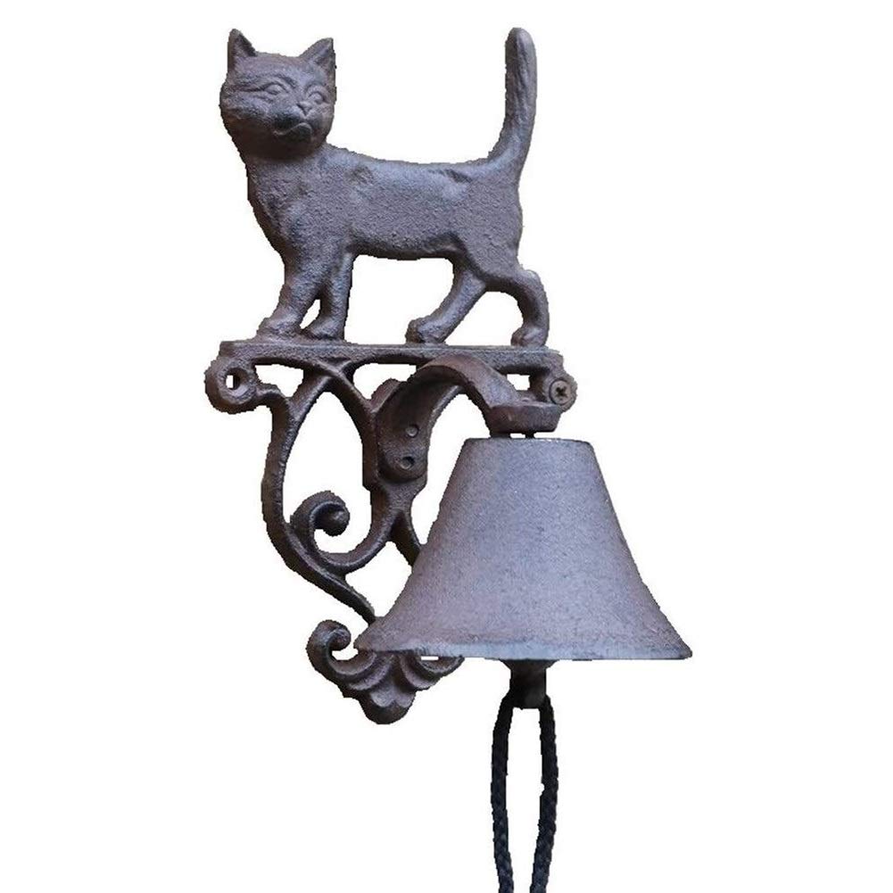 Vintage Cast Iron Dinner Bell - Rustic Outdoor & Indoor Welcome Sign with Decorative Bird Design | Perfect for Door, Entrance, Porch, Farmhouse, or Garden Decor | Classic Dinner Caller for Home, Restaurant, or Countryside Use