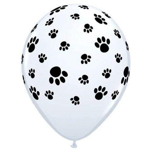 LOONBALLOON 11 Inch PAW Prints Birthday Balloons for Kids - Perfect for Children's Parties, Baby Showers & Pet-Themed Celebrations