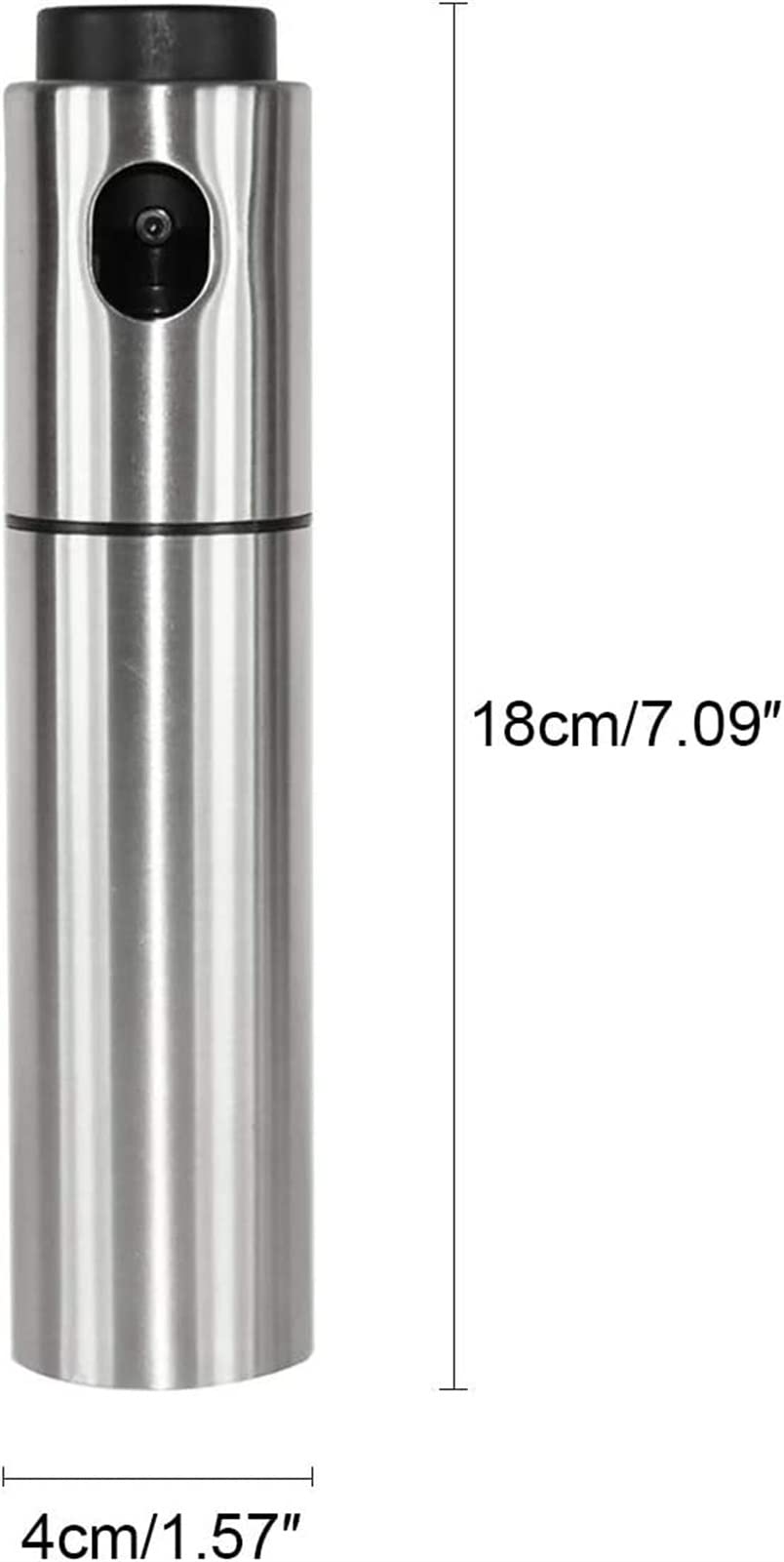 Stainless Steel Olive Oil & Vinegar Sprayer Dispenser - 2 Pack Kitchen Oil Spray Bottle for BBQ, Grilling, Frying, Baking, Salad Dressing & Healthy Cooking | Perfect for Home, Restaurant & Outdoor Use