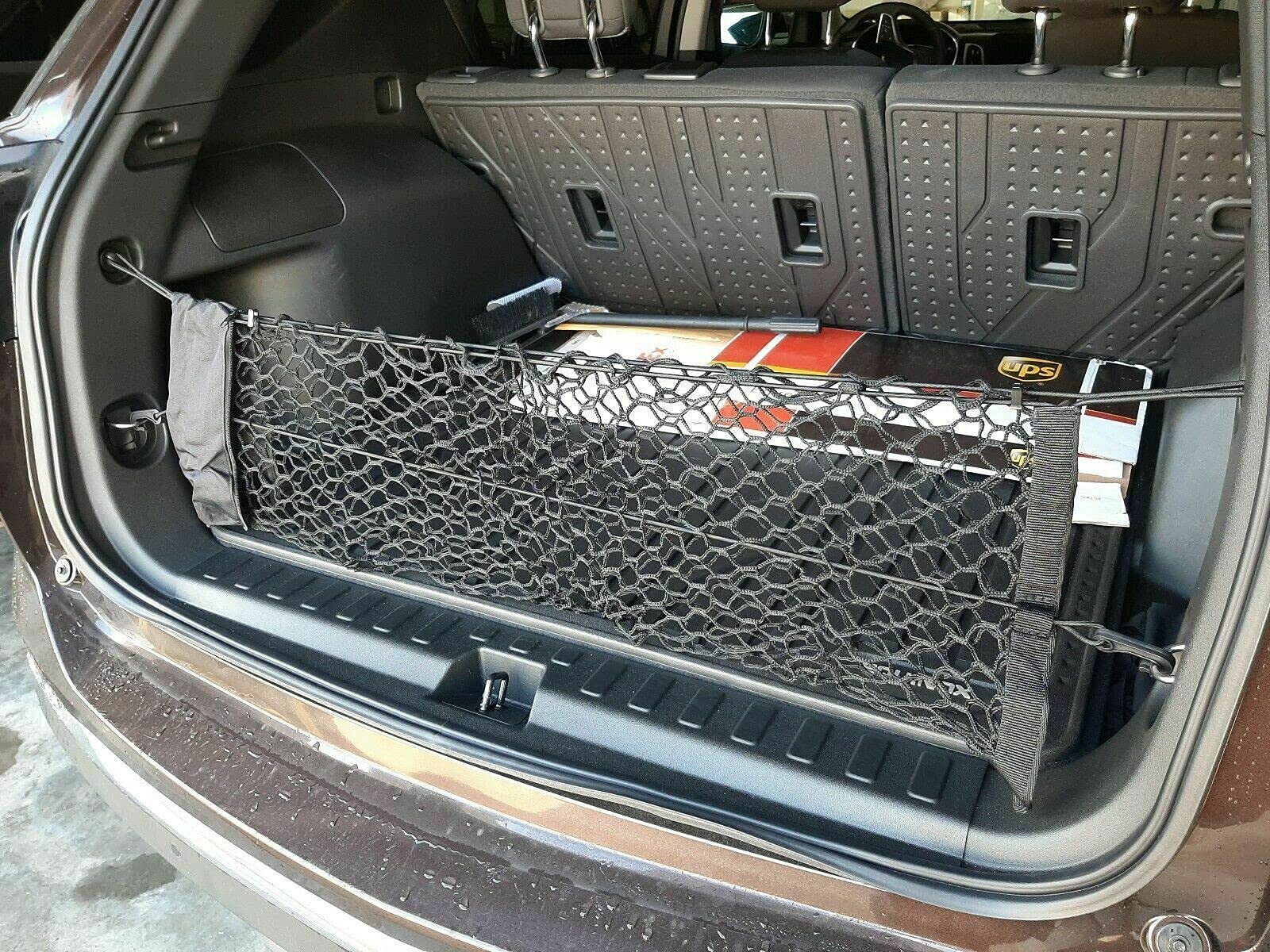Premium Mesh Rear Trunk Organizer Cargo Net for GMC Terrain 2018-2023 | Envelope Style SUV Storage Net | Durable Vehicle Carrier Organizer - Perfect for Road Trips, Grocery Shopping & Sports Equipment Storage